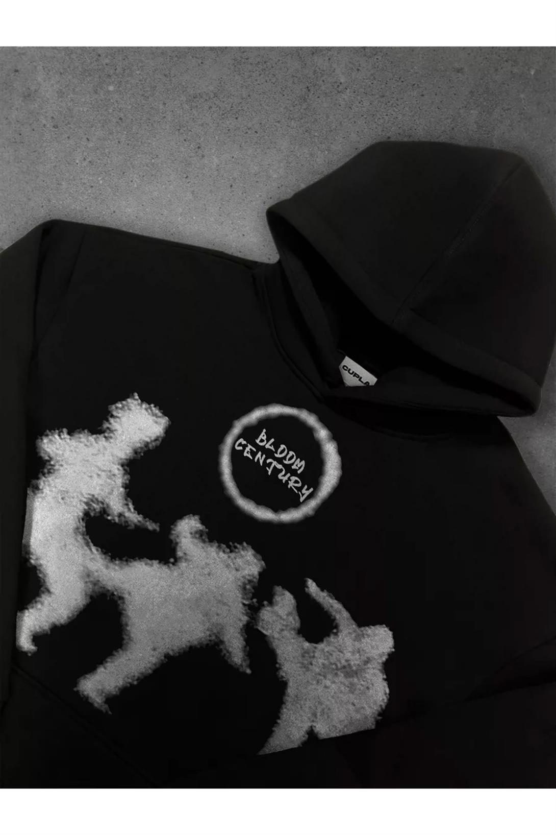 Unisex Fight Sweatshirt Siyah