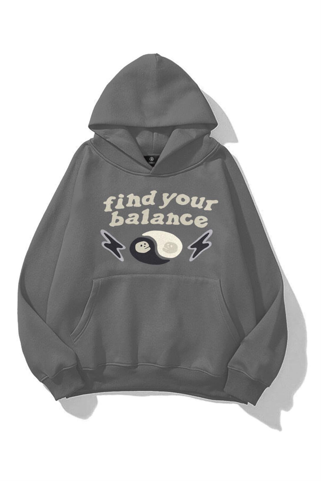 Unisex Find Your Balance Sweatshirt Antrasit