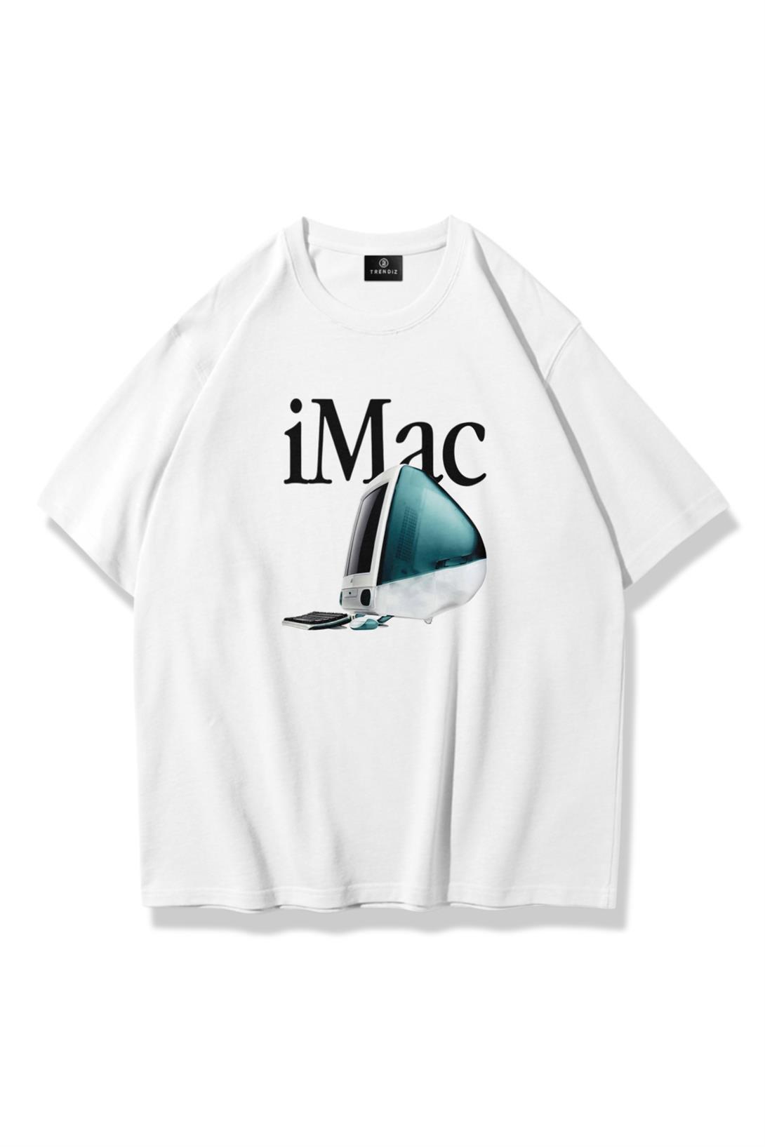 Unisex iMac Tshirt Beyaz