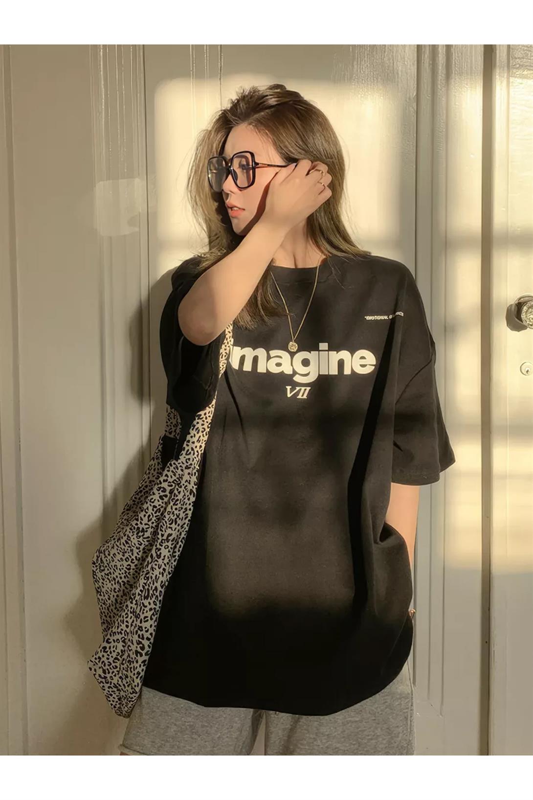 Unisex İmagine VII Tshirt Siyah