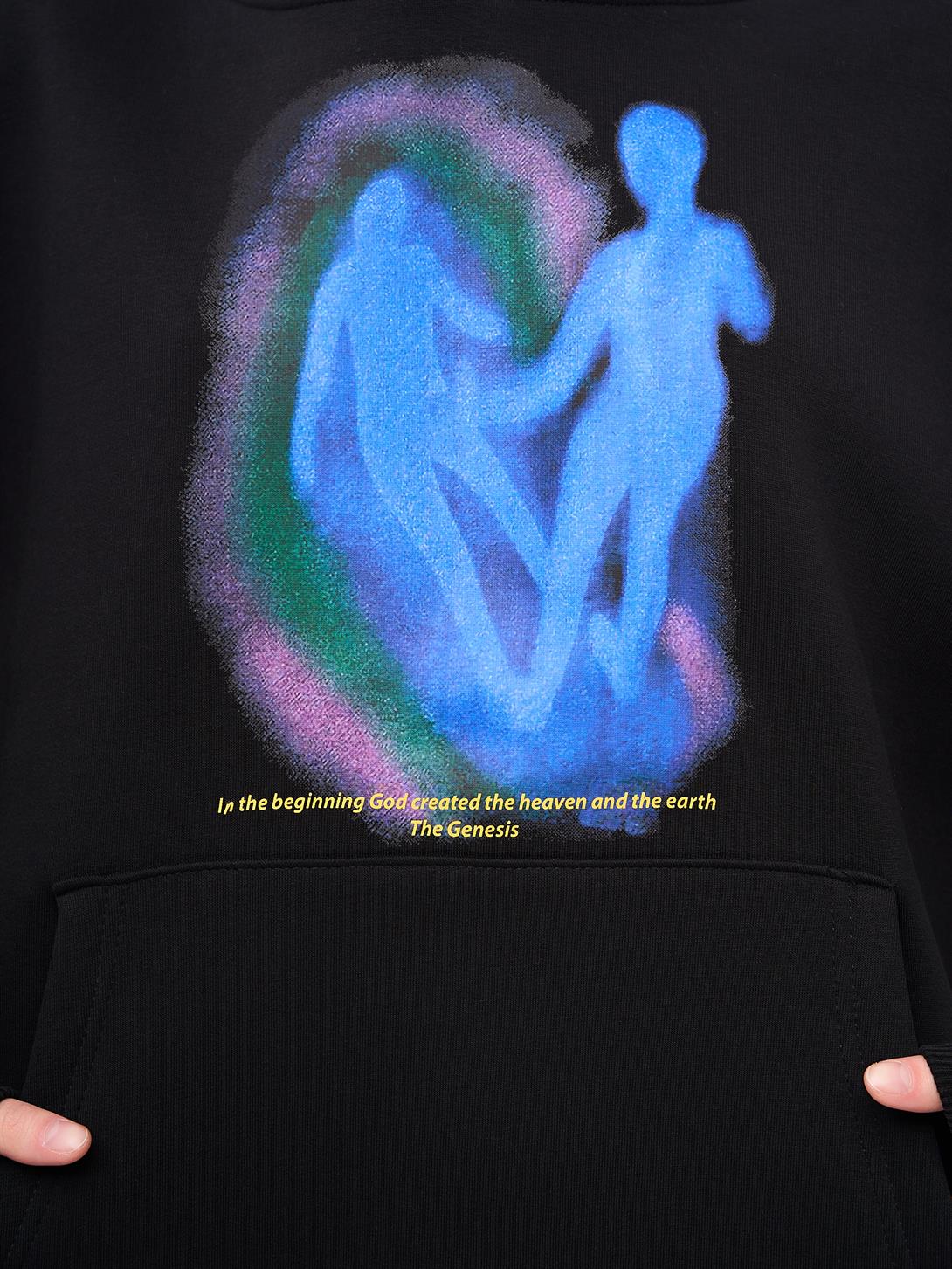 Unisex in the Beginning Sweatshirt Siyah