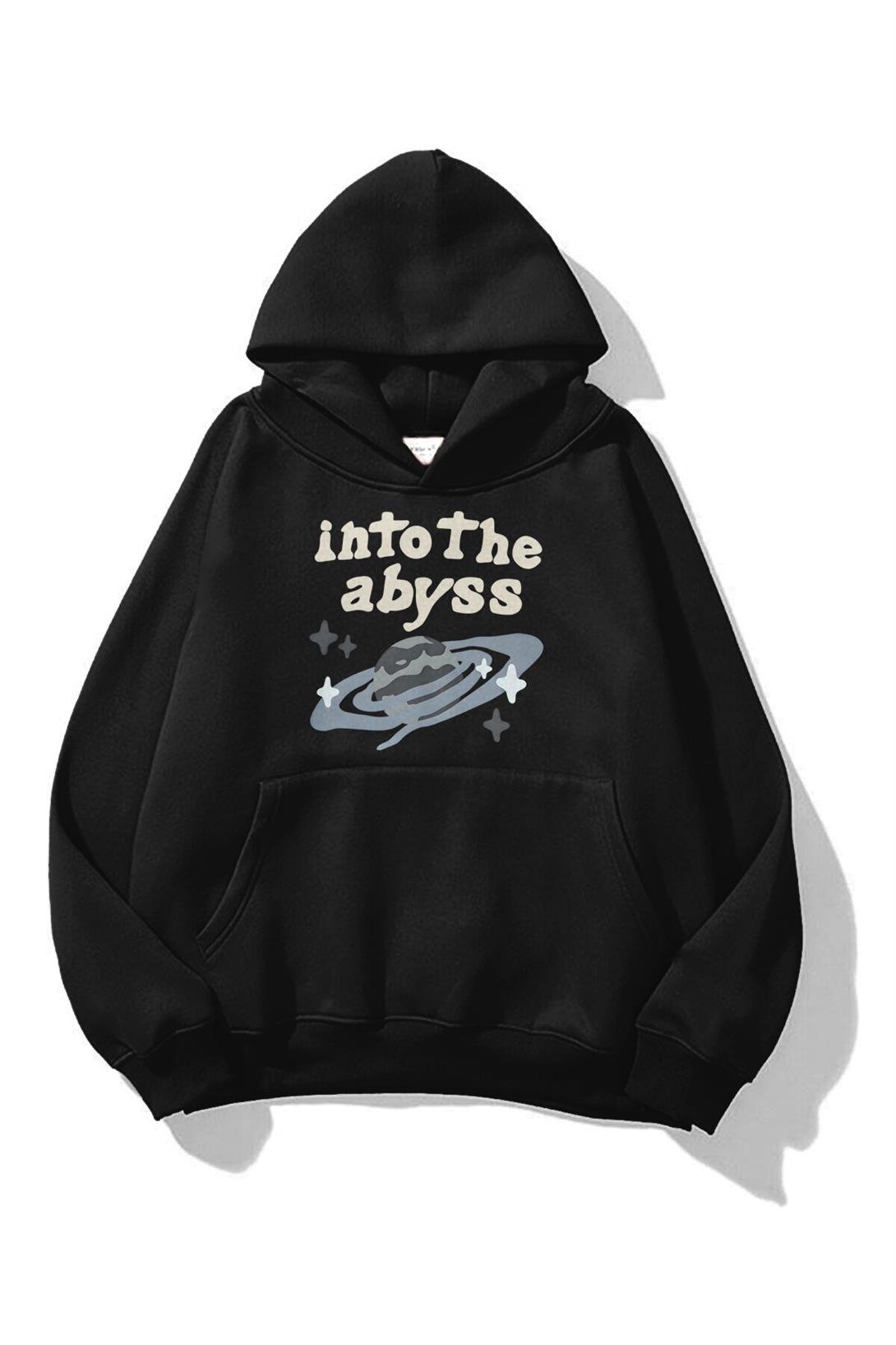 Unisex İnto the Abyss Sweatshirt Siyah