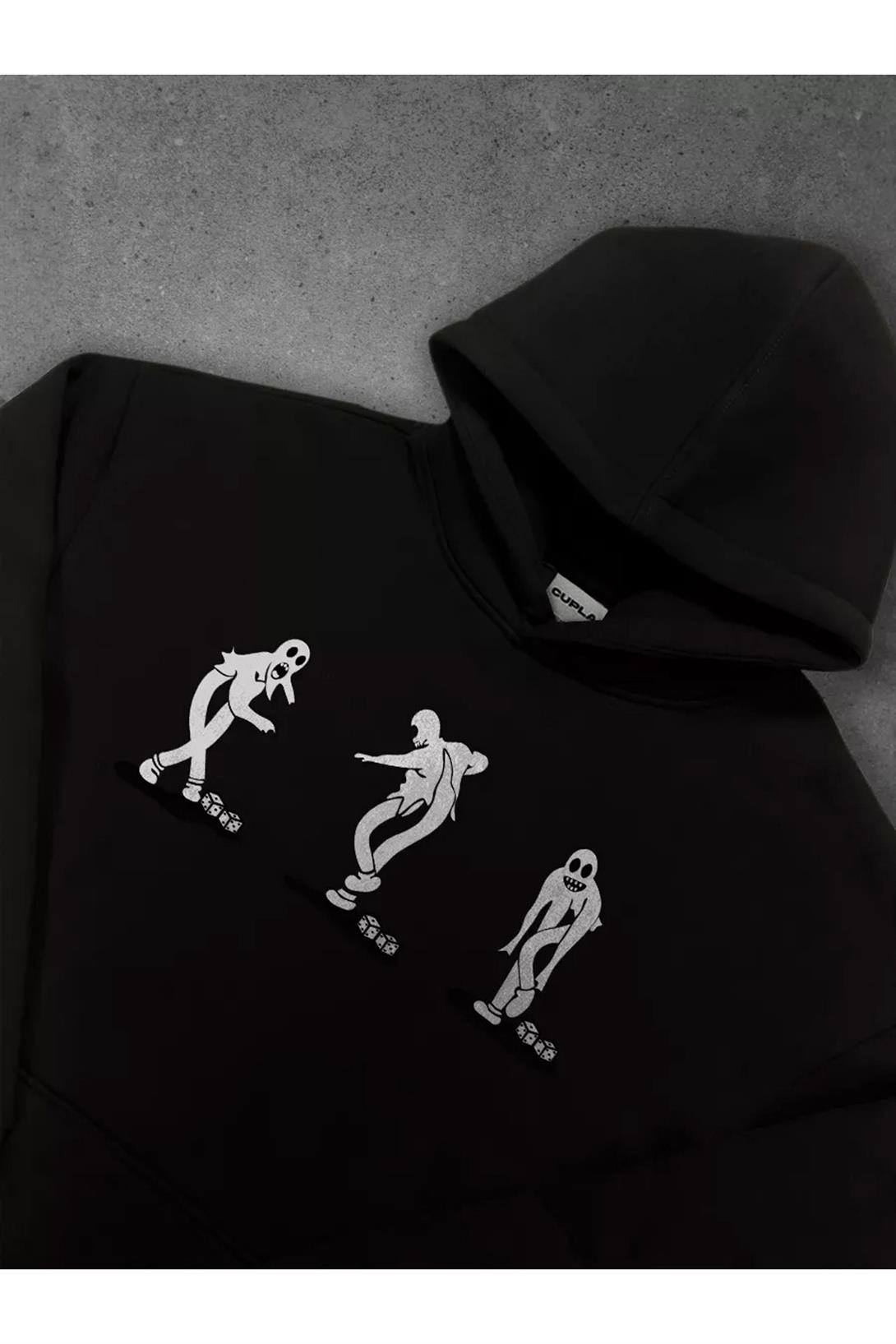 Unisex Mercury Ghostmane Sweatshirt Siyah
