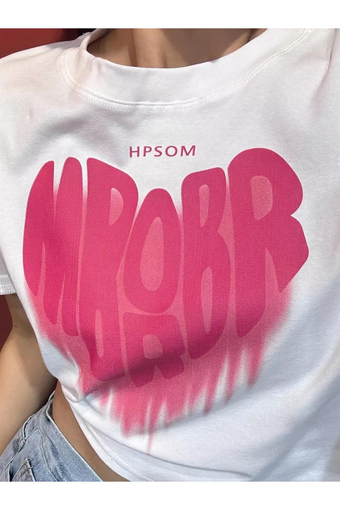 Unisex Mirror Tshirt Beyaz