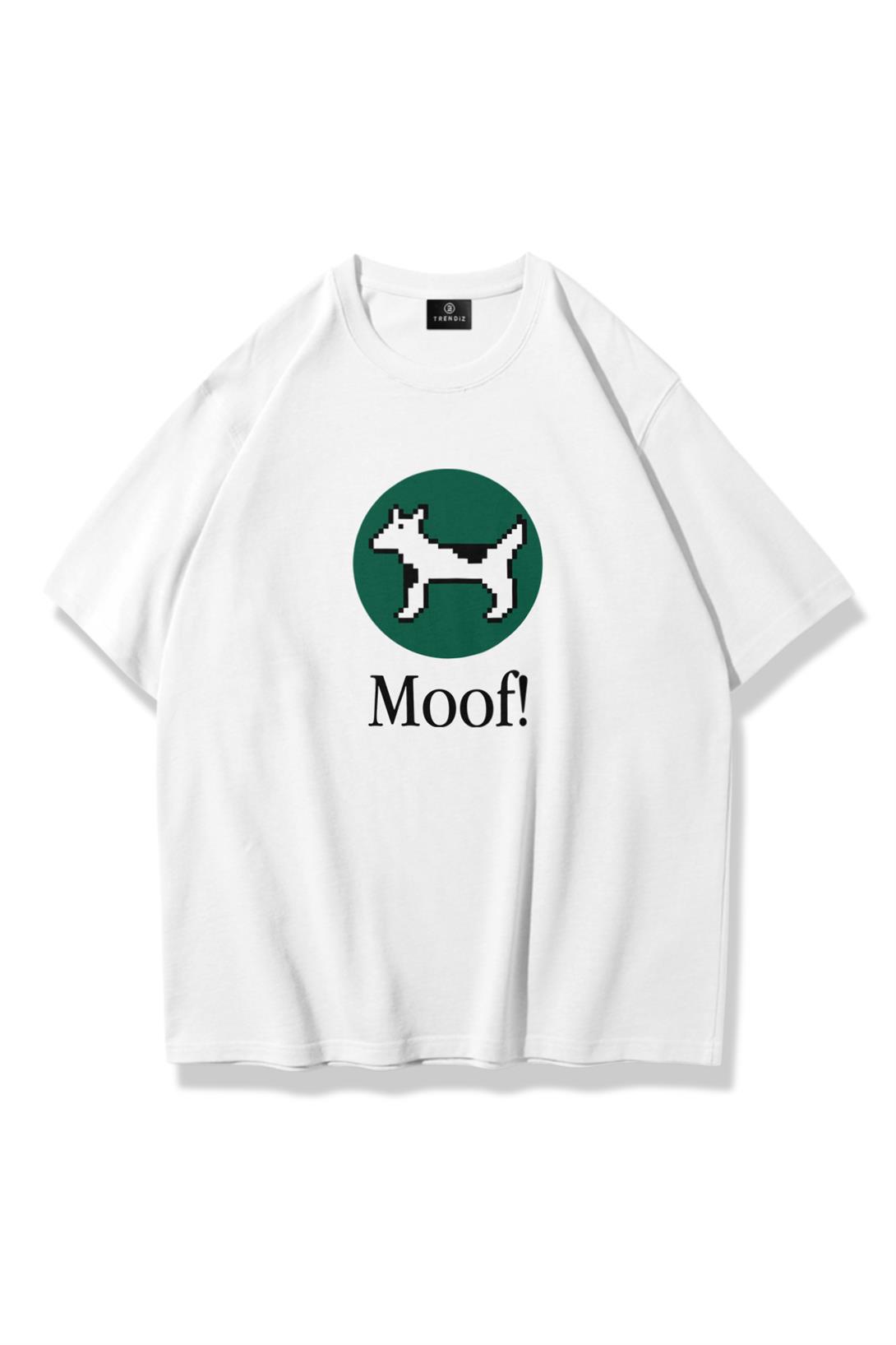Unisex Moof Tshirt Beyaz