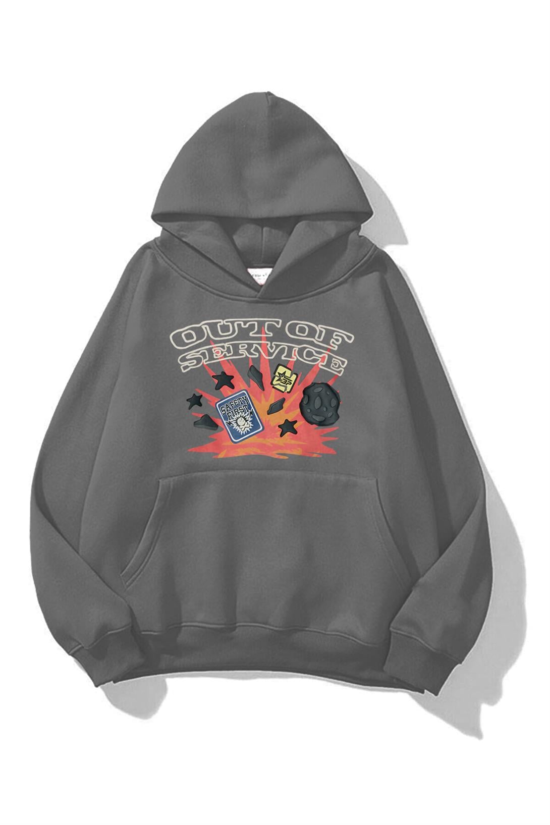 Unisex Out of Service Sweatshirt Antrasit