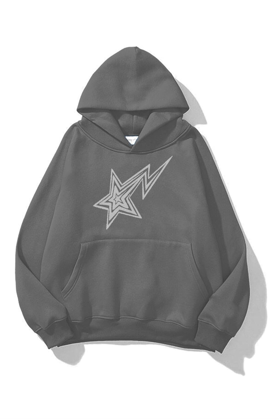 Unisex Shooting Star Sweatshirt Antrasit