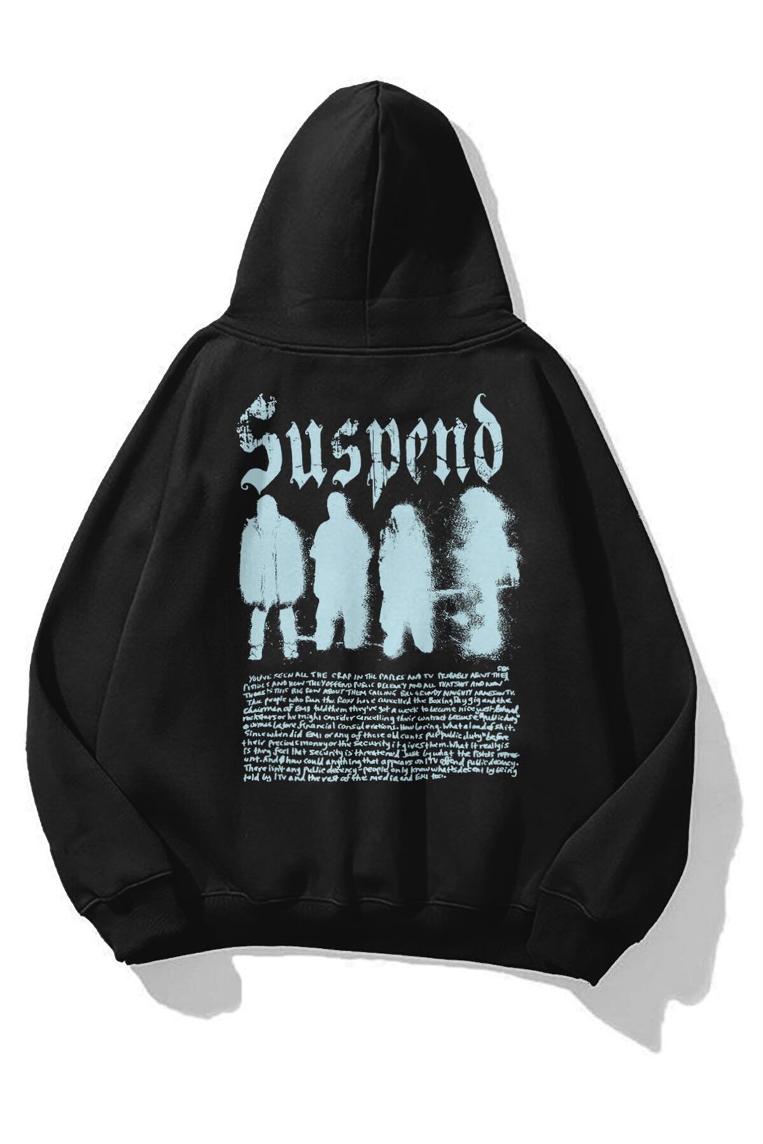 Unisex Suspend Sweatshirt Siyah