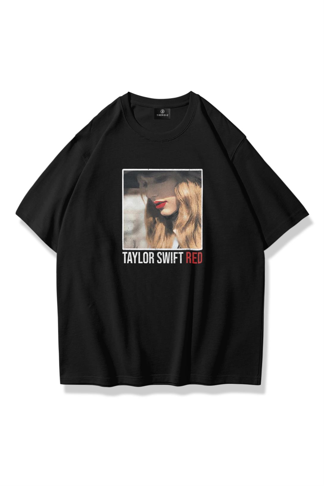 Unisex Taylor Swift Red Tshirt Siyah
