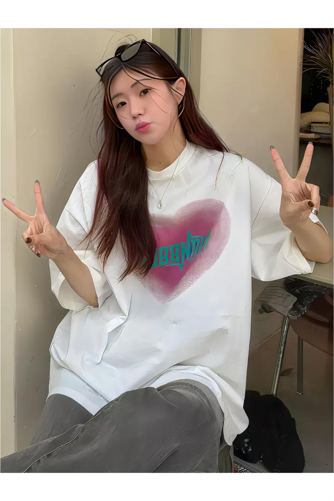 Unisex The Robb Nash Project Tshirt Beyaz