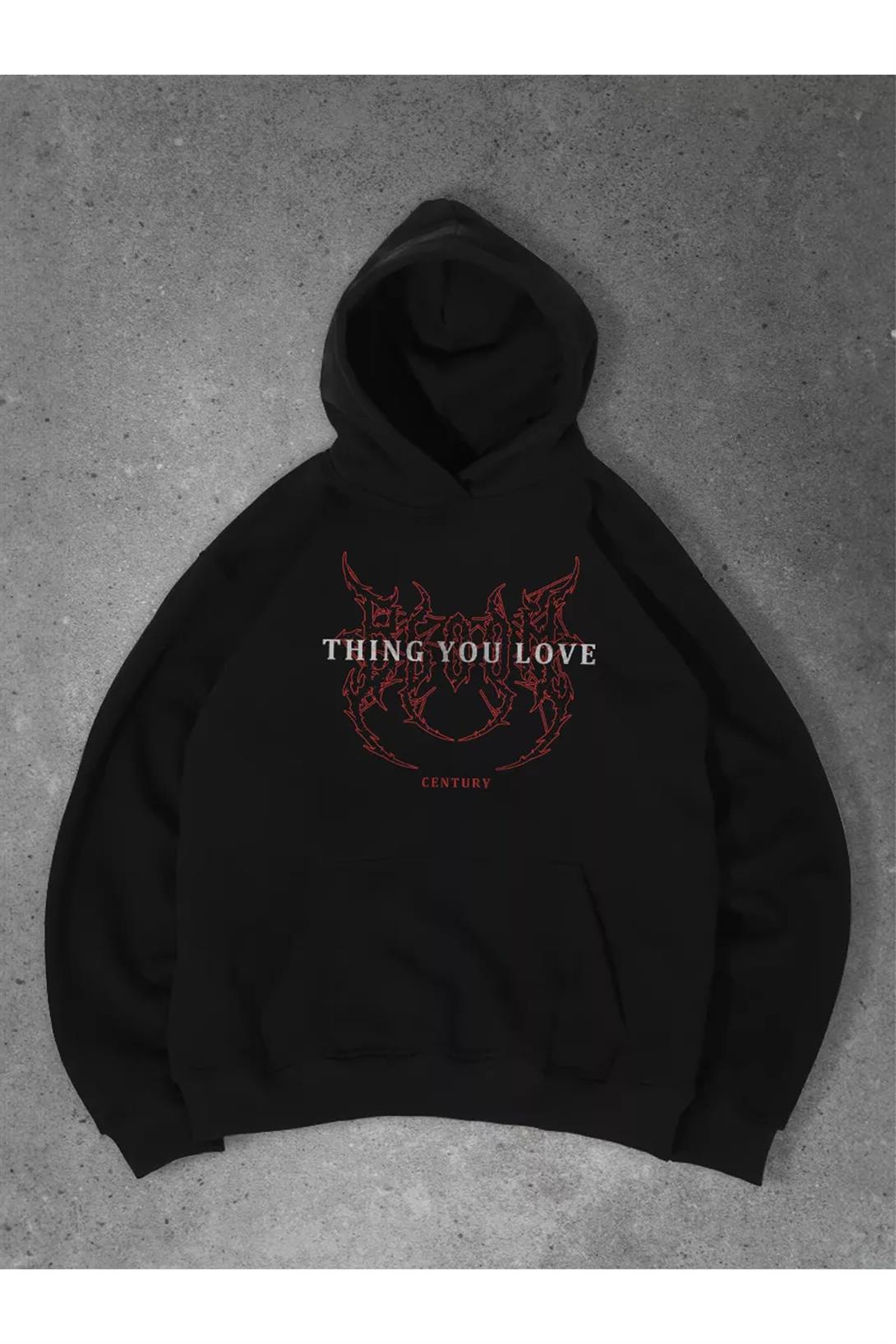 Unisex Thing You Love Sweatshirt Siyah