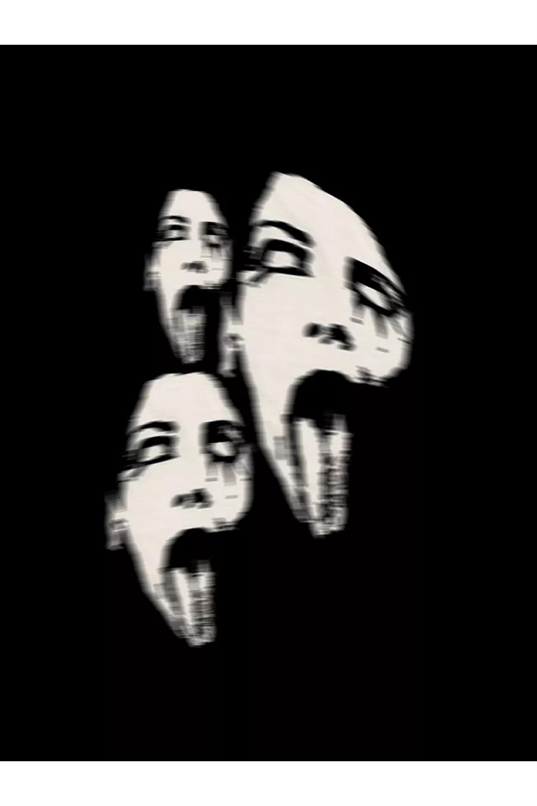Unisex Triple Scream Sweatshirt Siyah