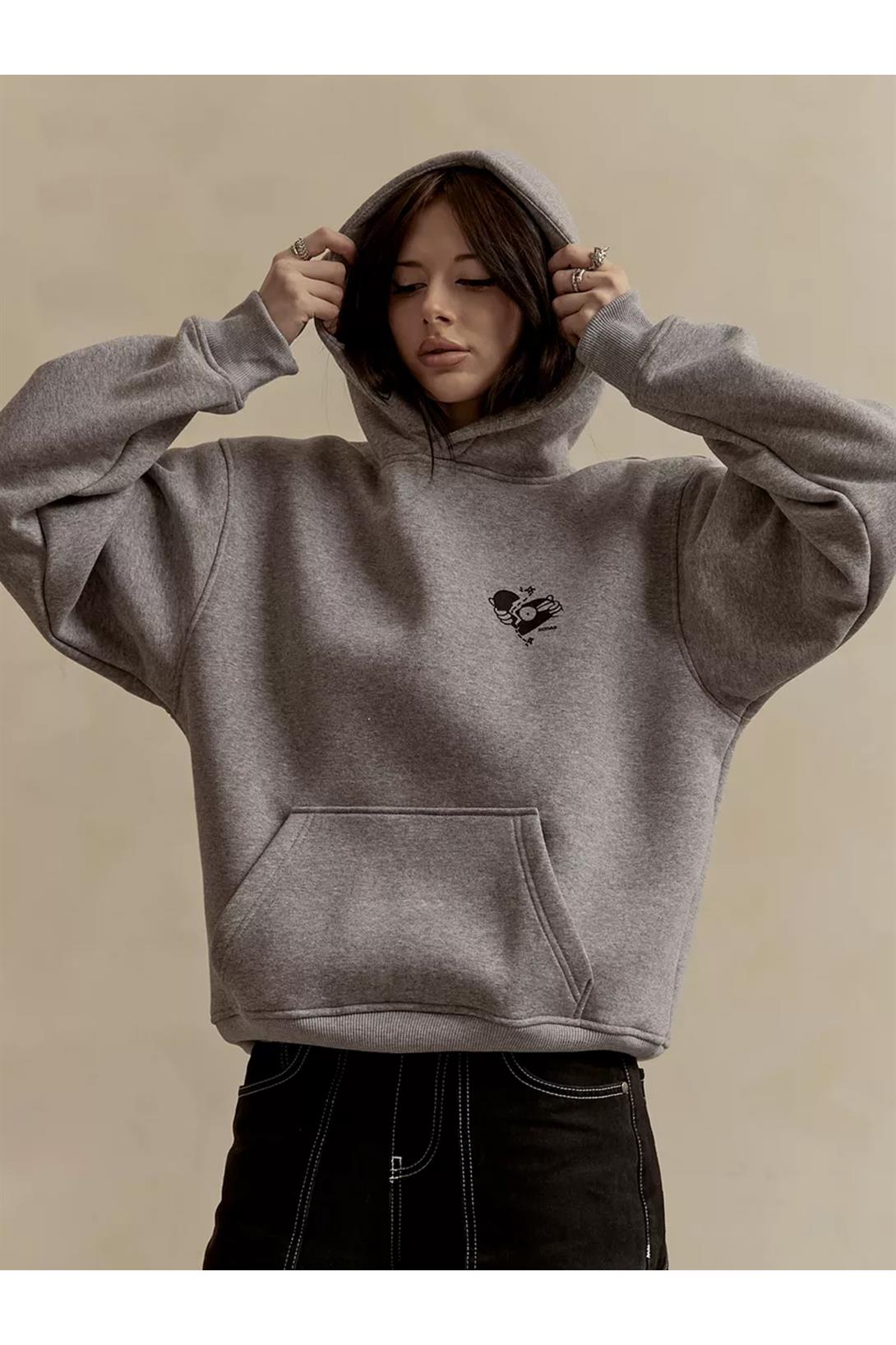 Unisex What a Time To Be Outside Sweatshirt Gri