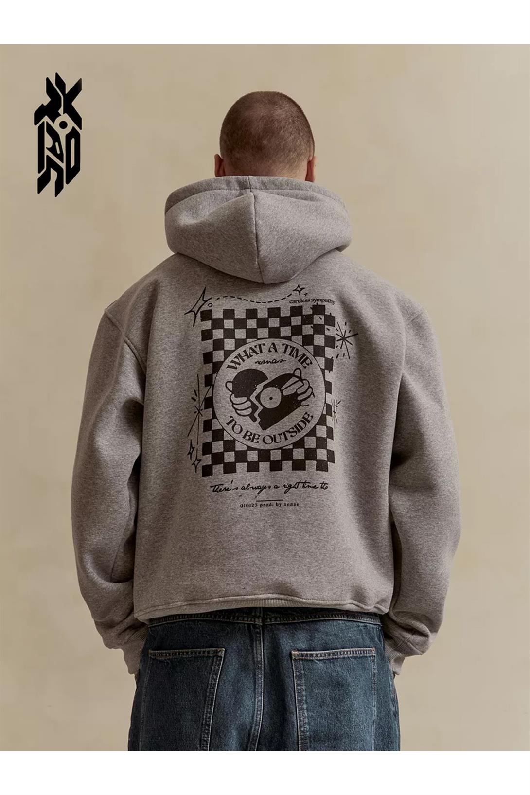 Unisex What a Time To Be Outside Sweatshirt Gri