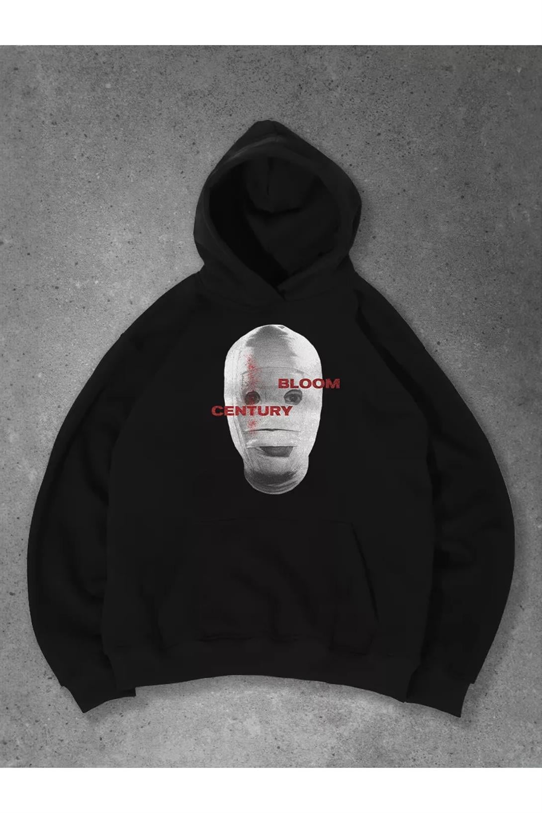 Unisex Wrapped in Bandages Sweatshirt Siyah