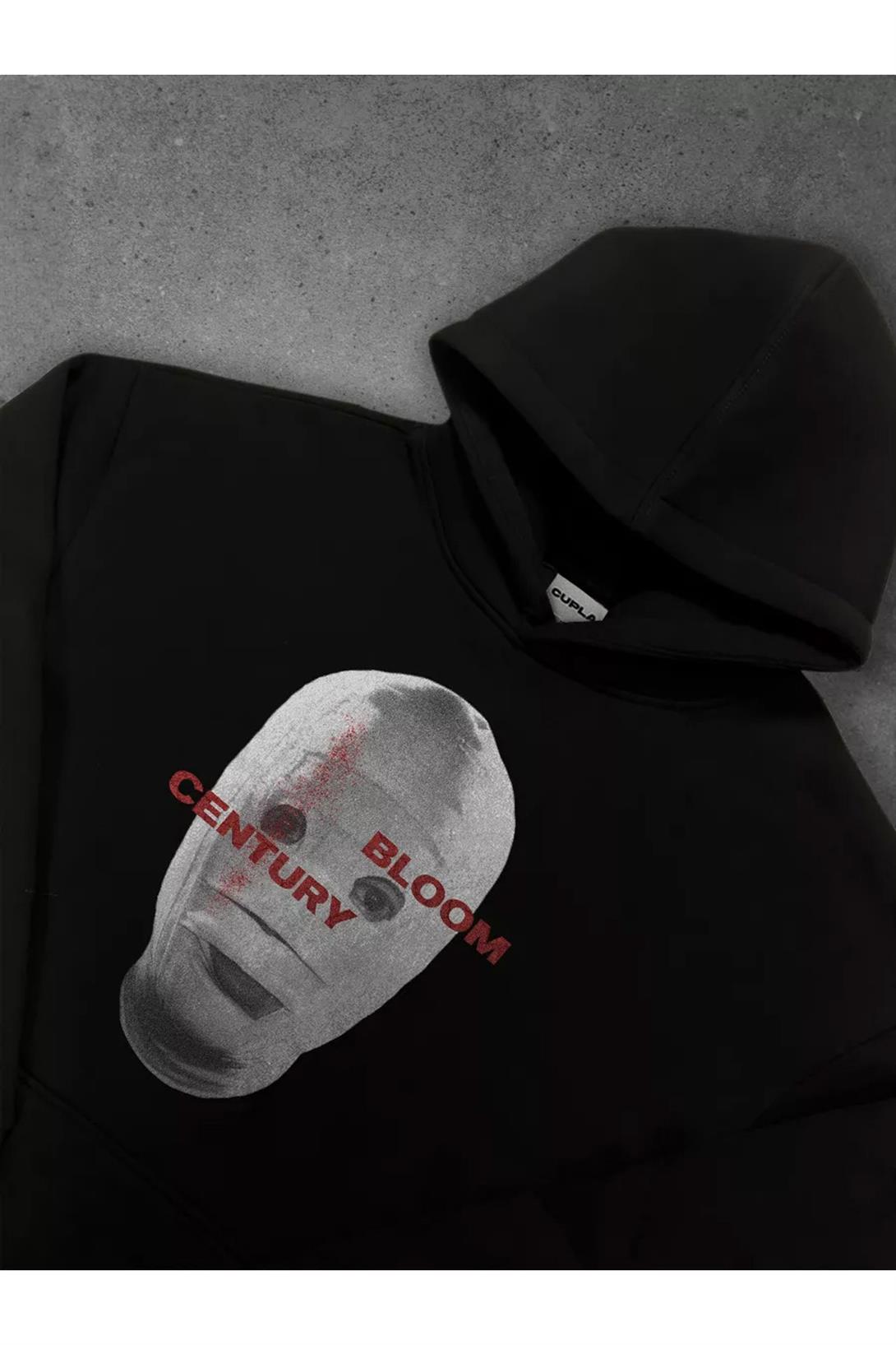 Unisex Wrapped in Bandages Sweatshirt Siyah