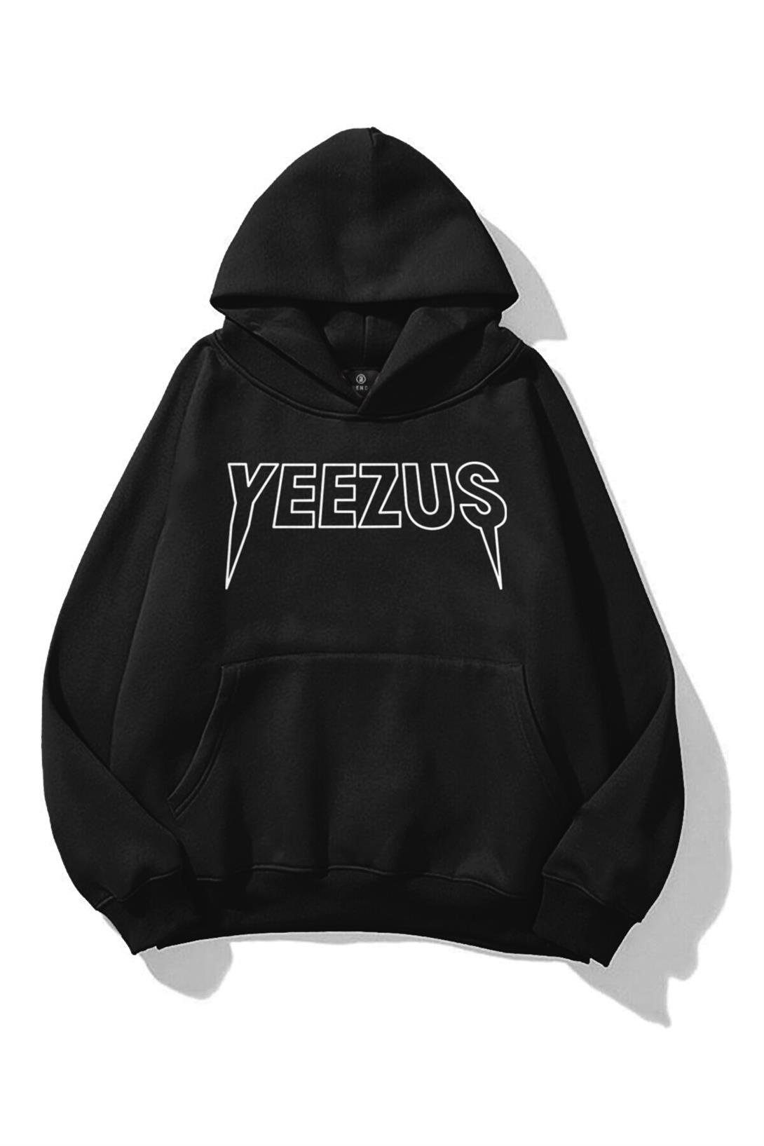 Unisex Yeezus Sweatshirt Siyah