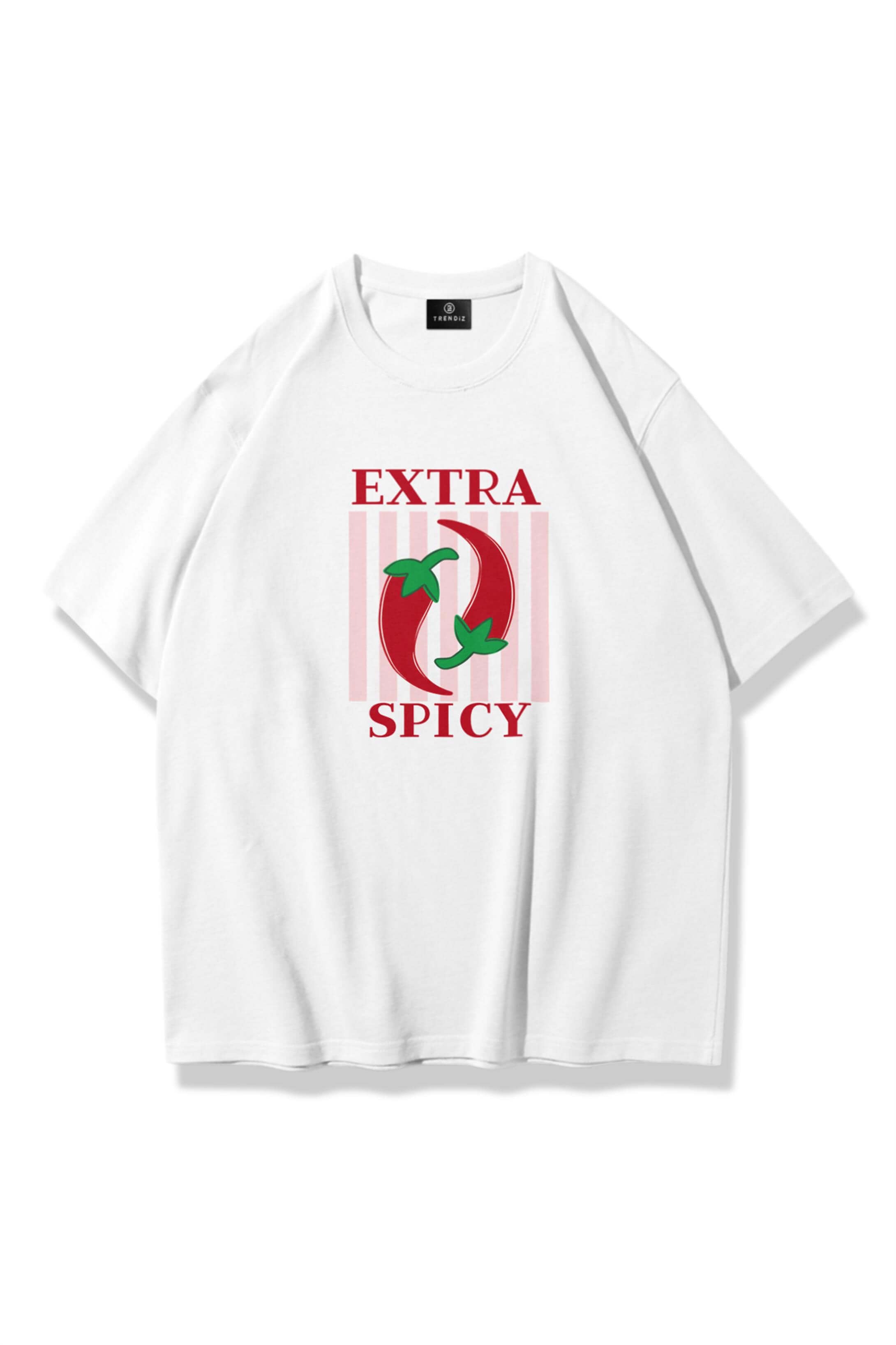 Unisex Extra Spicy Tshirt Beyaz