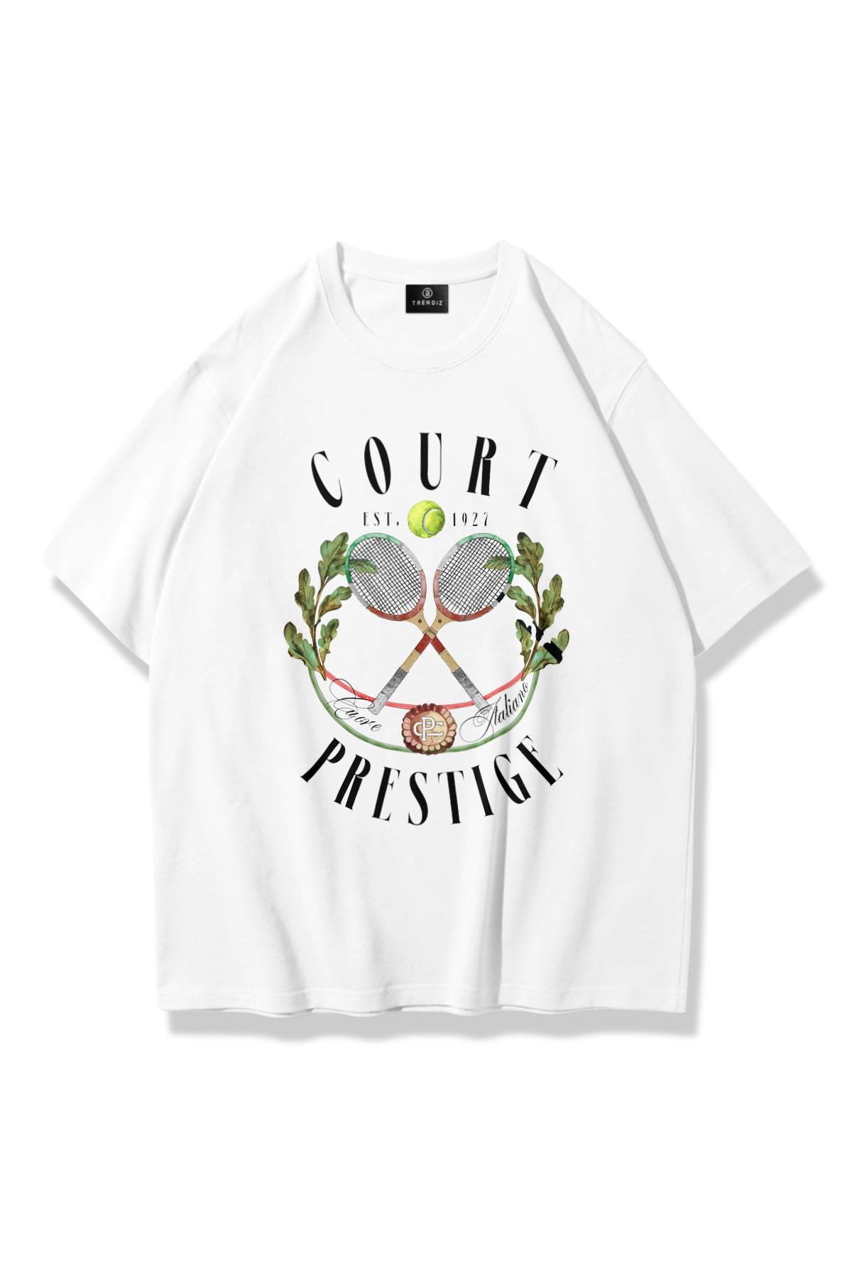 Kadın Court Prestige Tshirt Beyaz