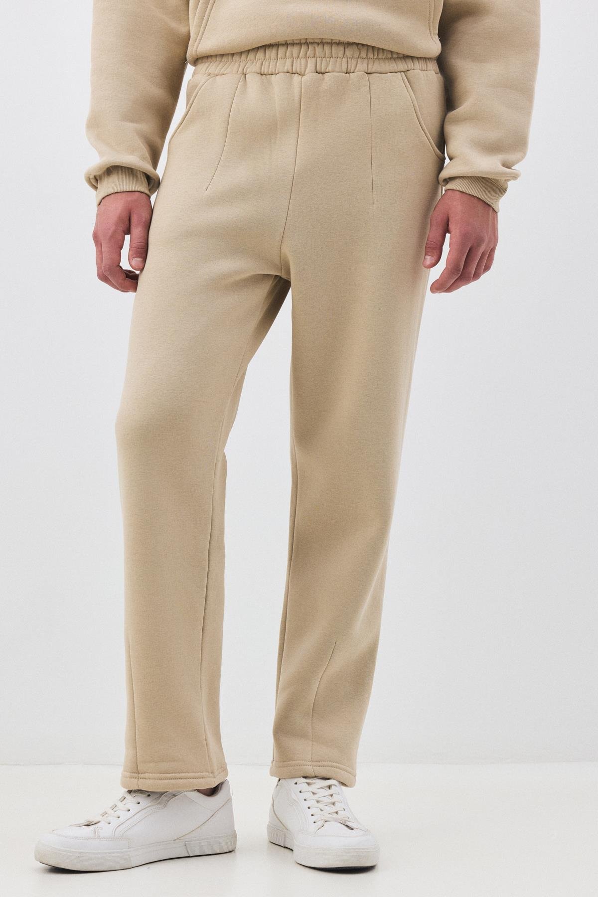 Erkek Premium Cep Detaylı Eşofman Altı Taş 2033