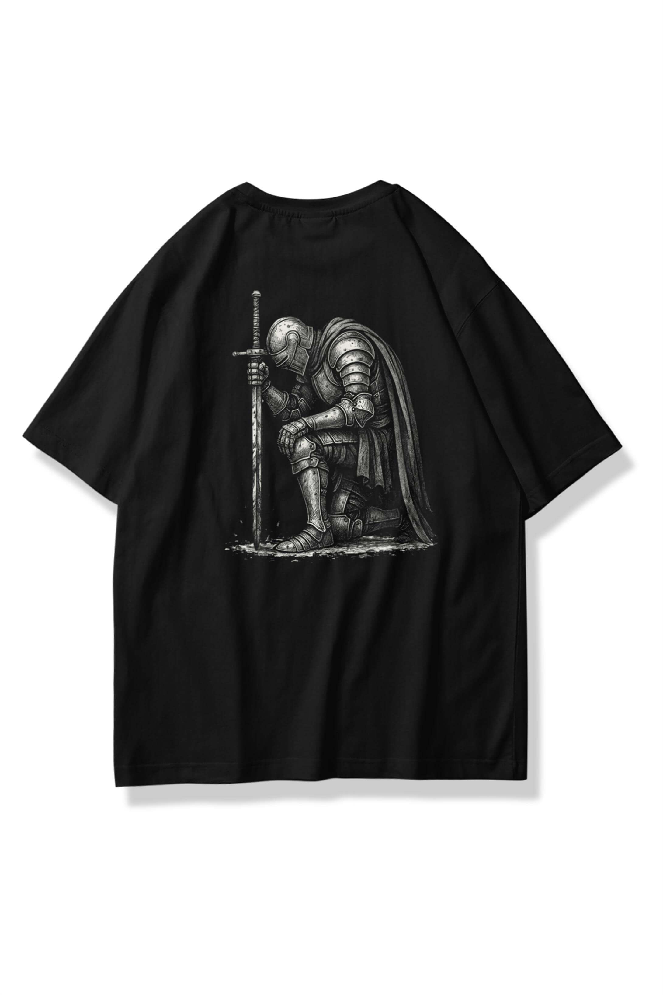 Unisex Cry Sword Tshirt Siyah