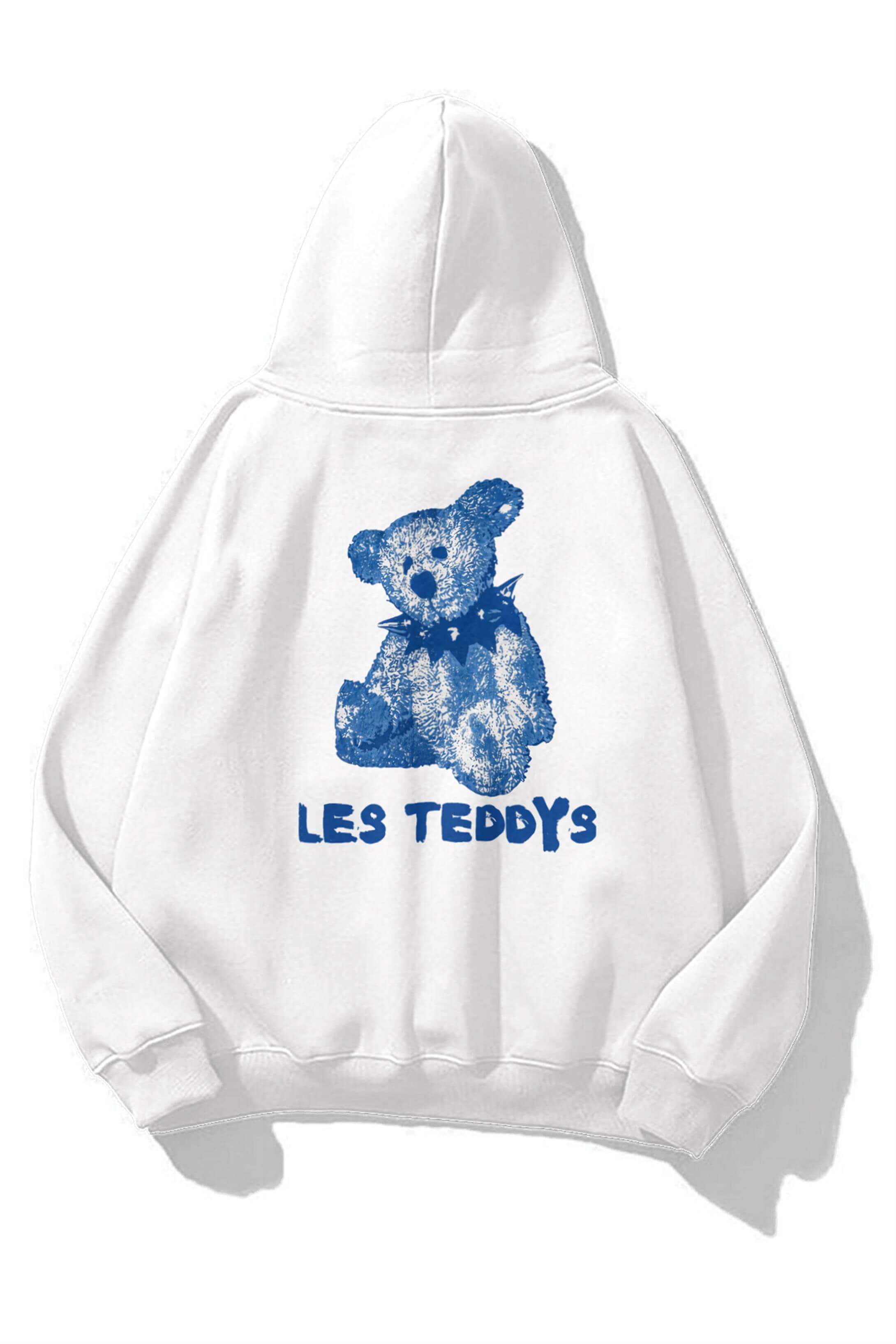 Unisex Les Teddys Sweatshirt Beyaz