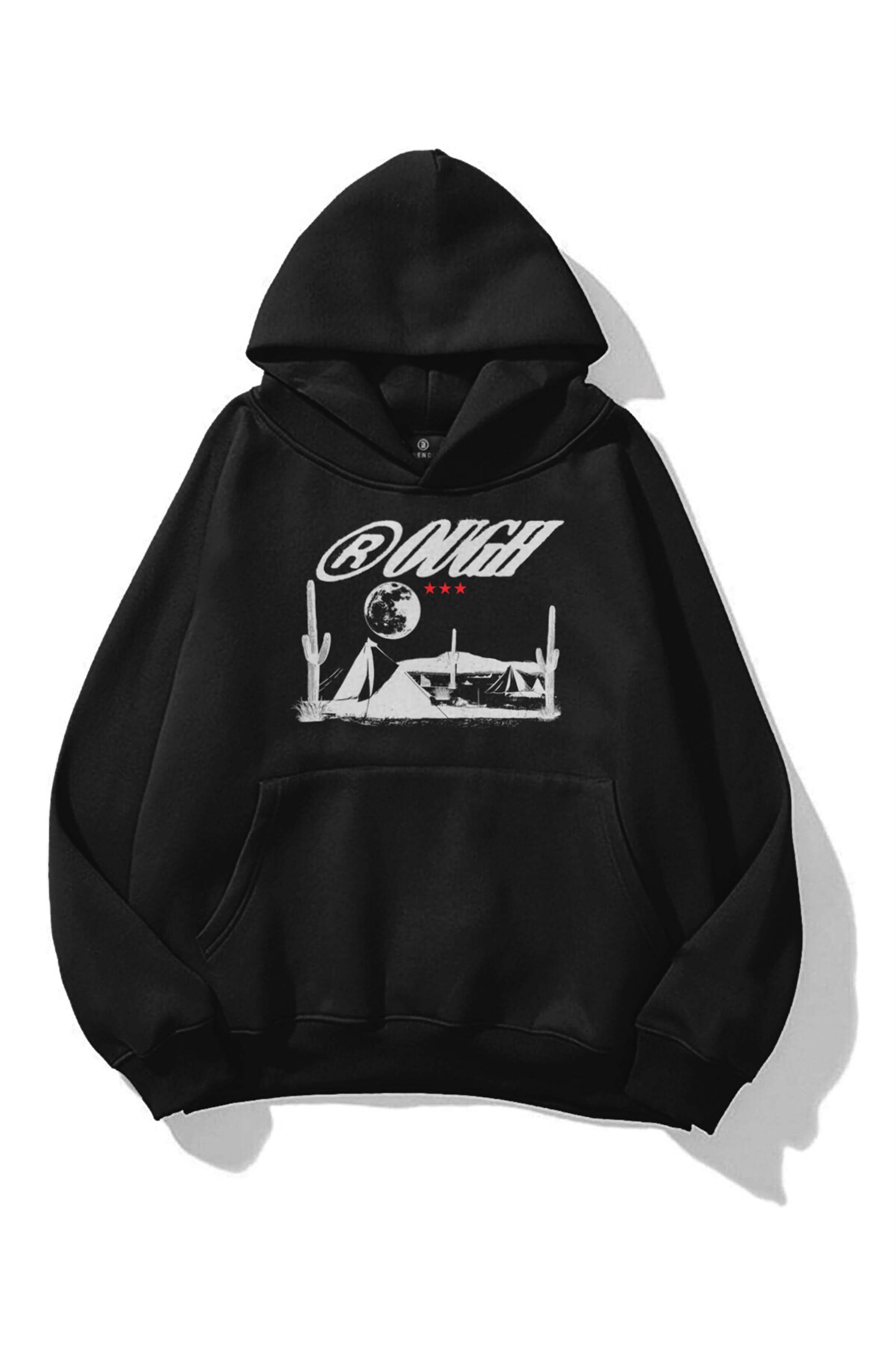 Unisex Rough Desert Sweatshirt Siyah