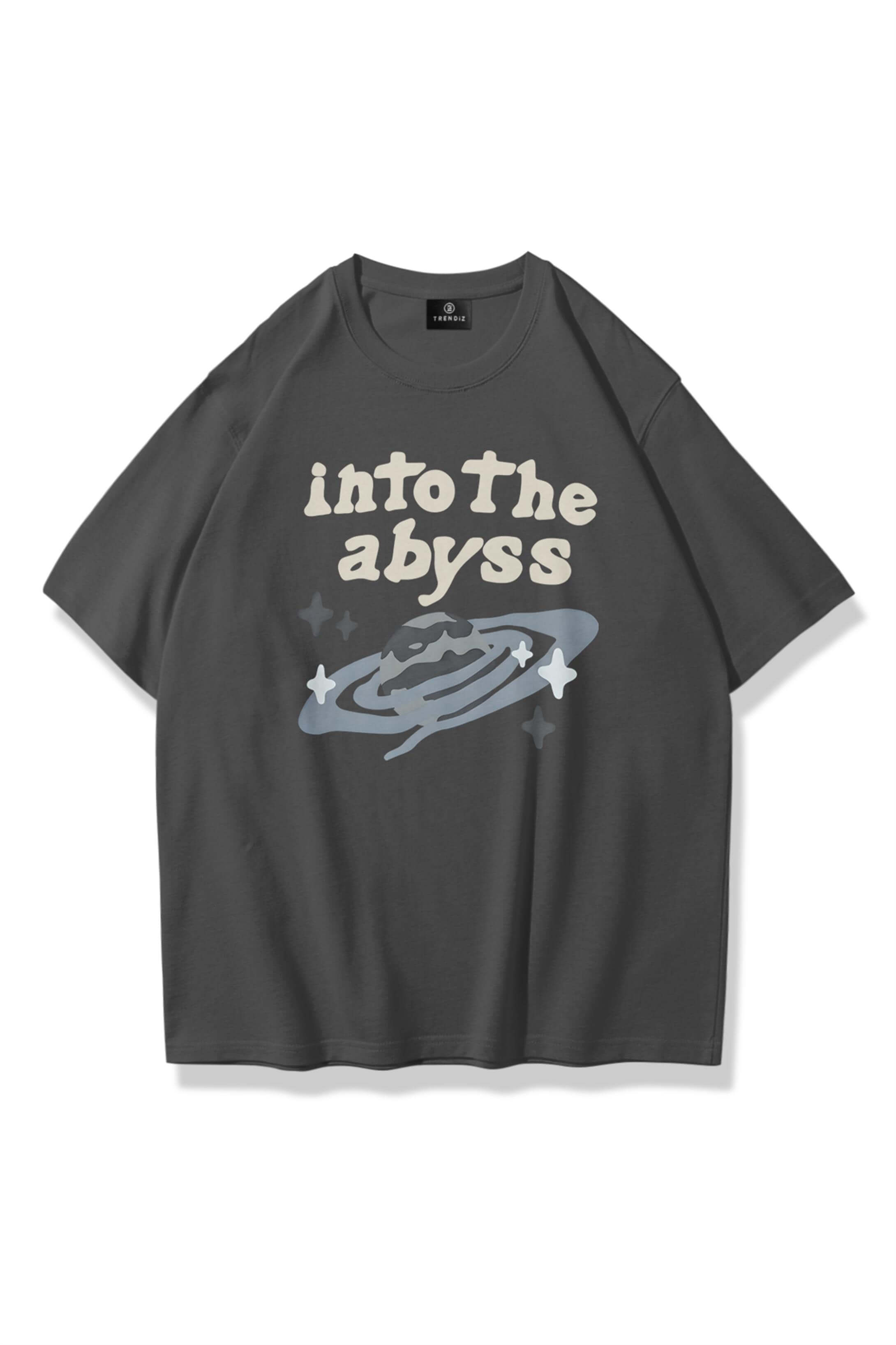 Unisex into the Abyss Tshirt Antrasit