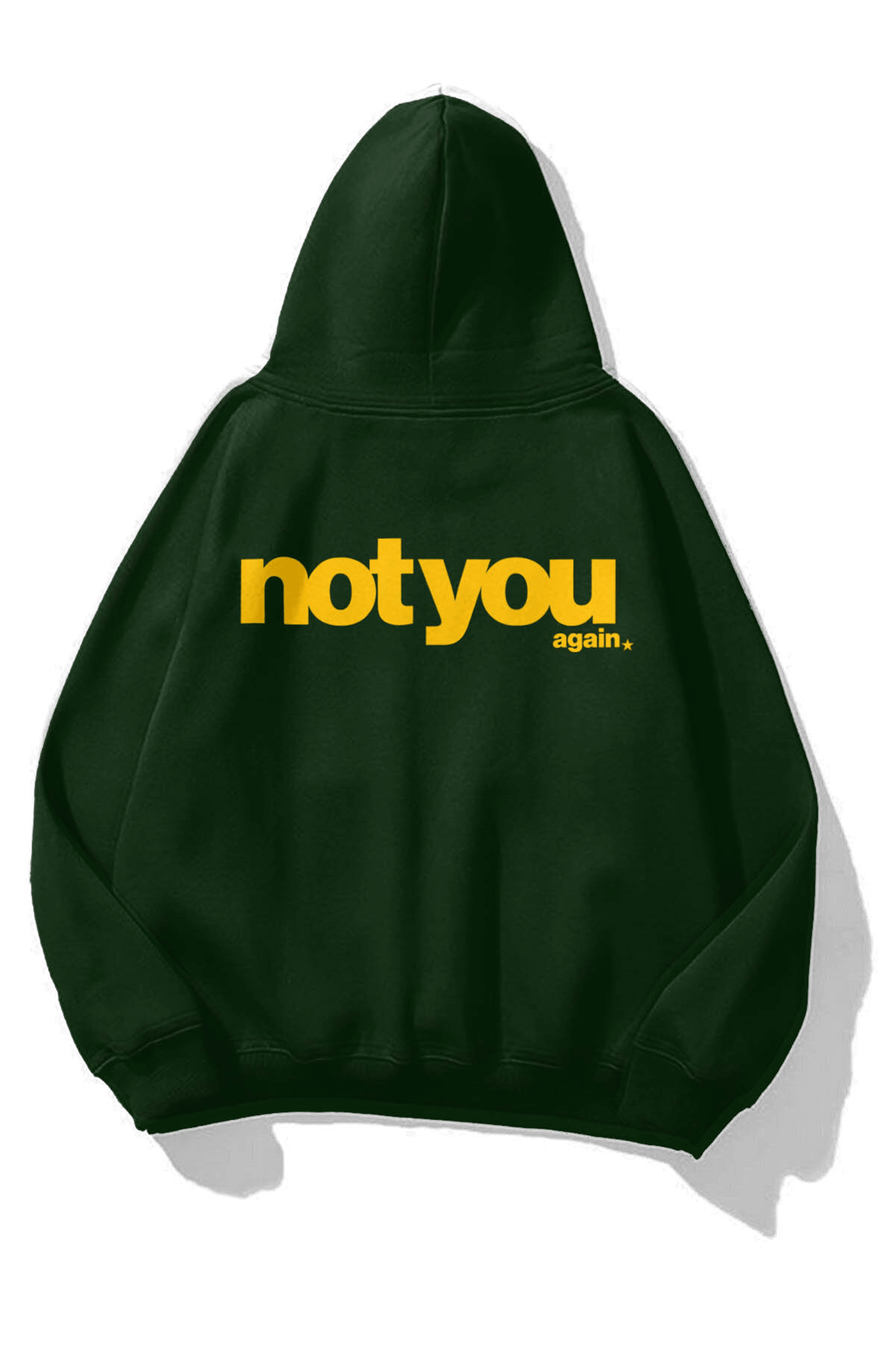 Unisex Not You Again Sweatshirt Neft Yeşili 