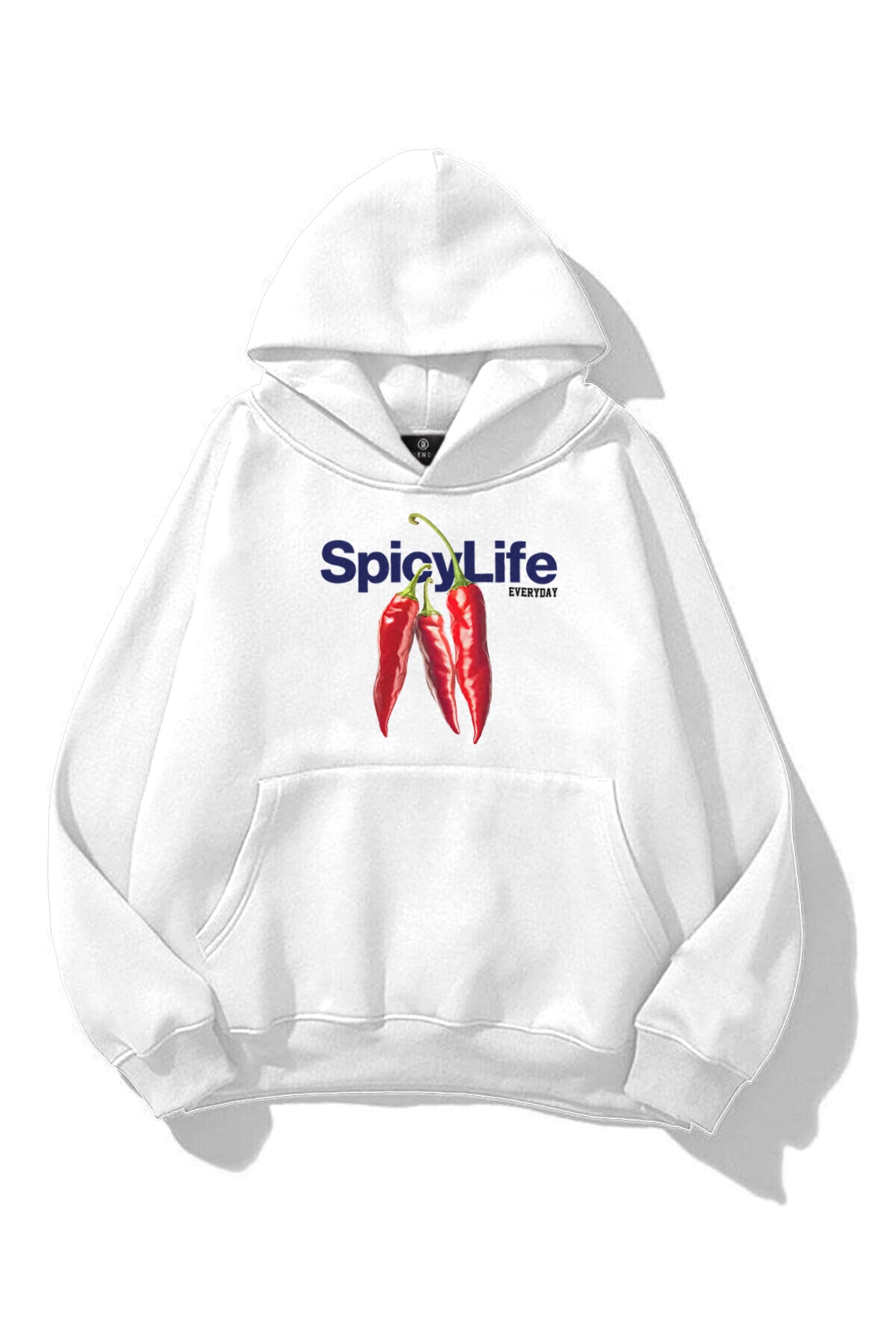 Unisex Spicylife Sweatshirt Beyaz