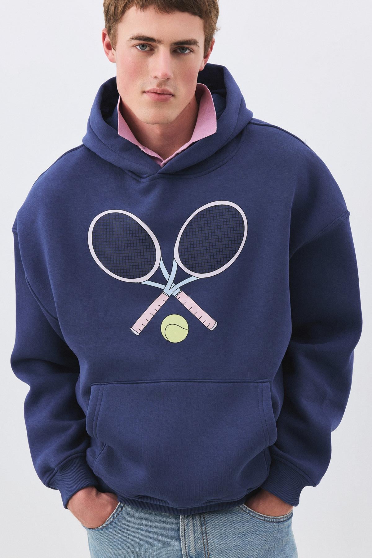 Kadın Pink Tennis Sweatshirt İndigo