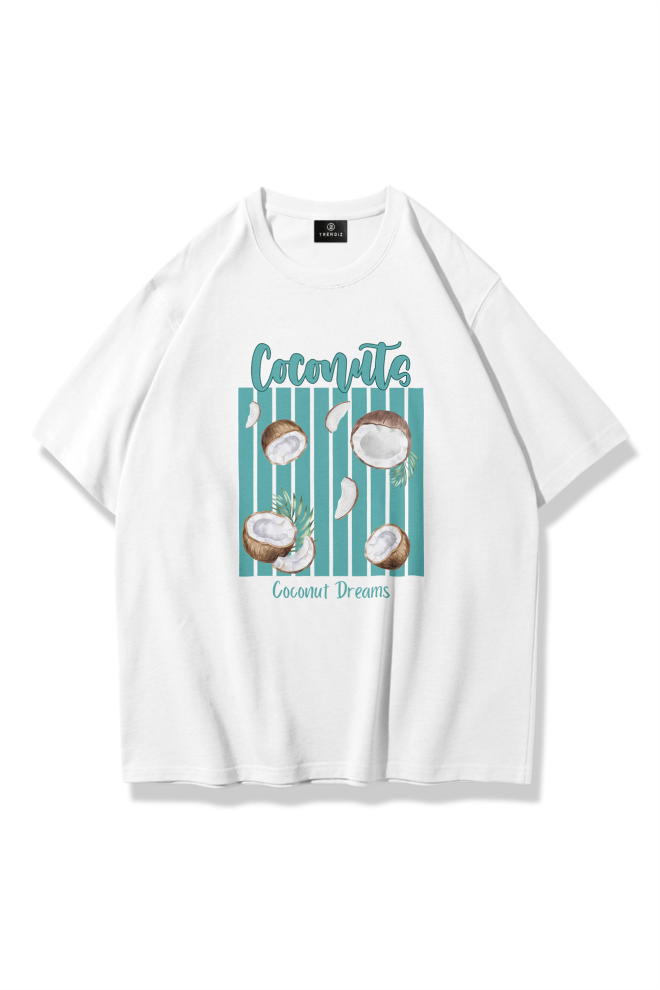 Unisex Coconut Dreams Tshirt Beyaz