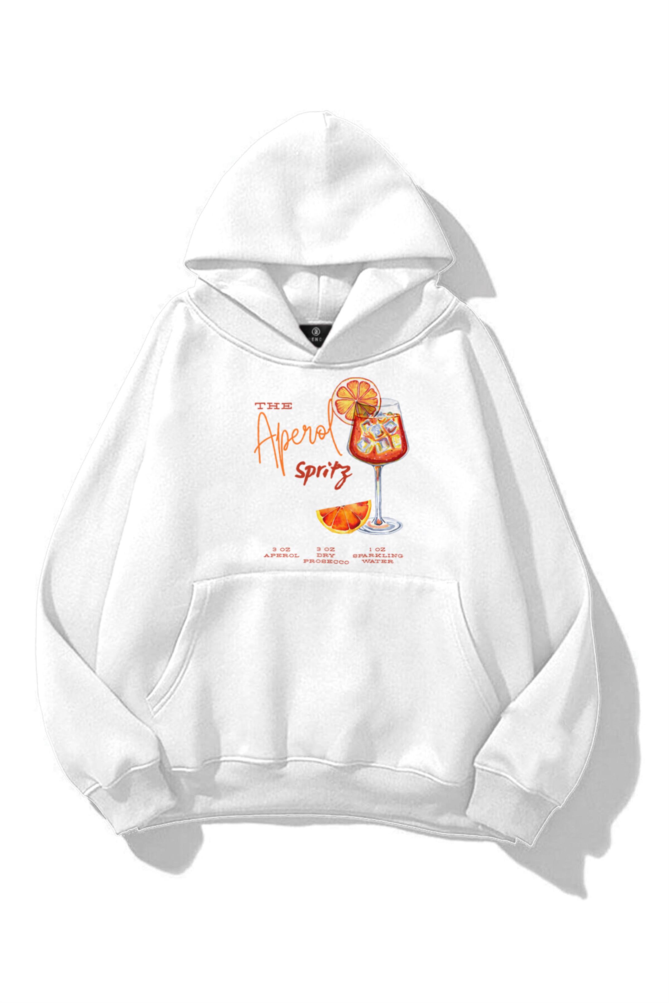 Kadın Aperol Spiritz Sweatshirt Beyaz