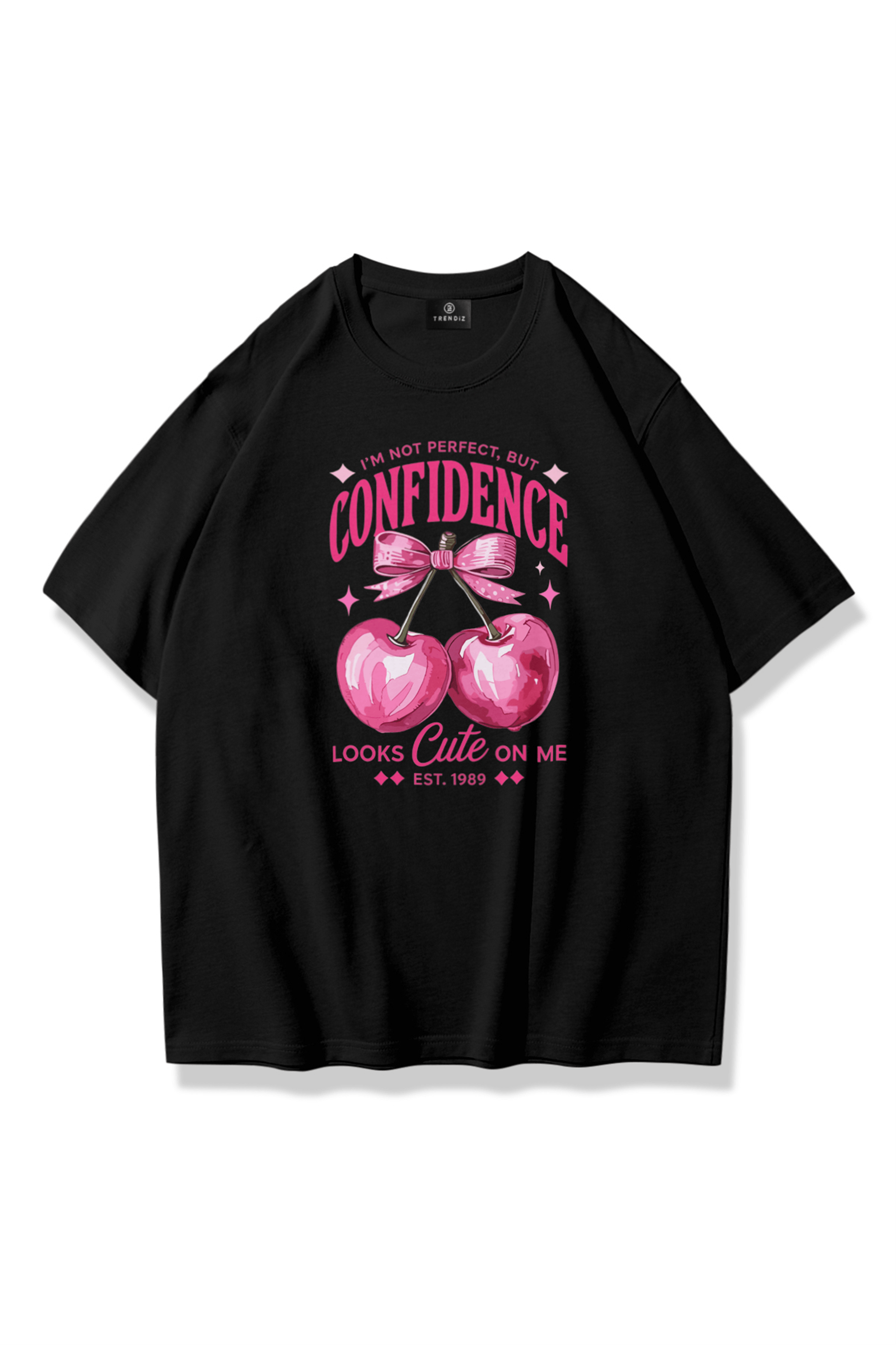 Kadın Confidence Tshirt Siyah