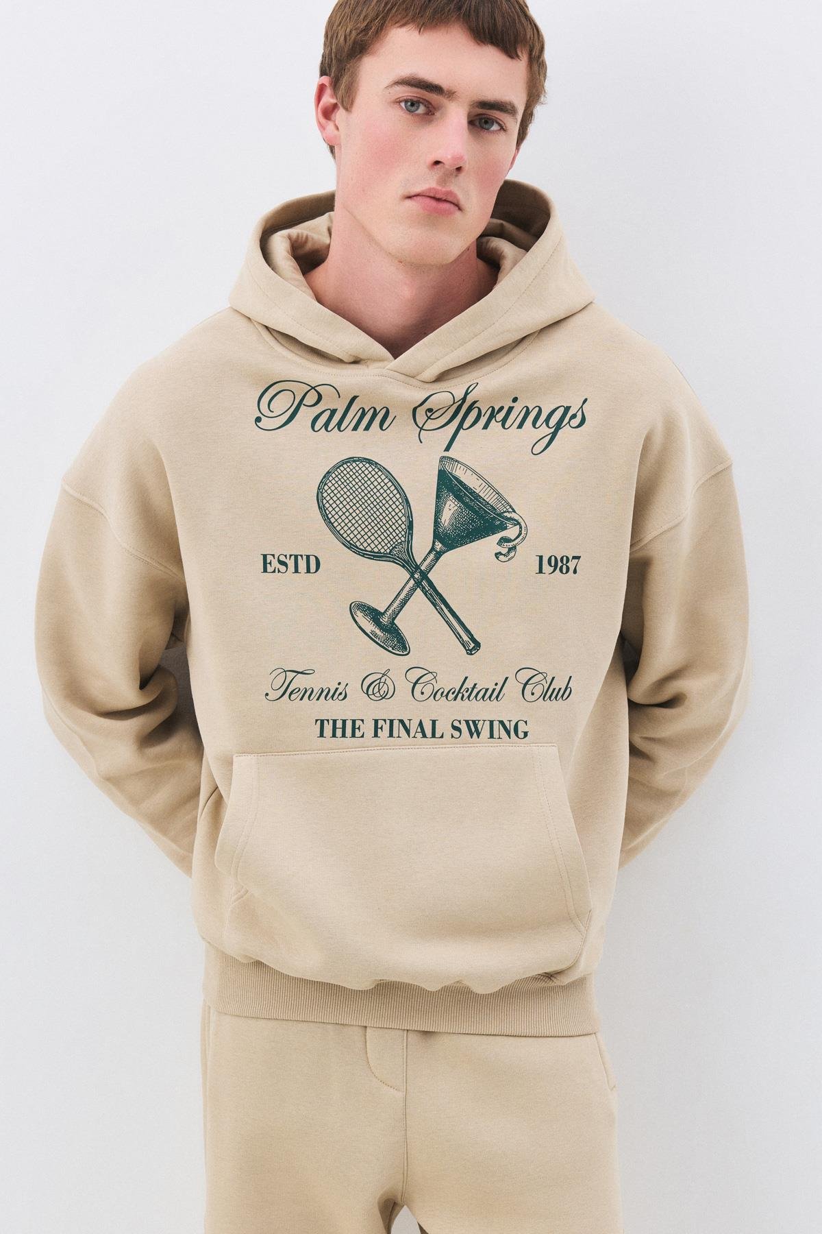 Unisex Palm Springs Sweatshirt Taş