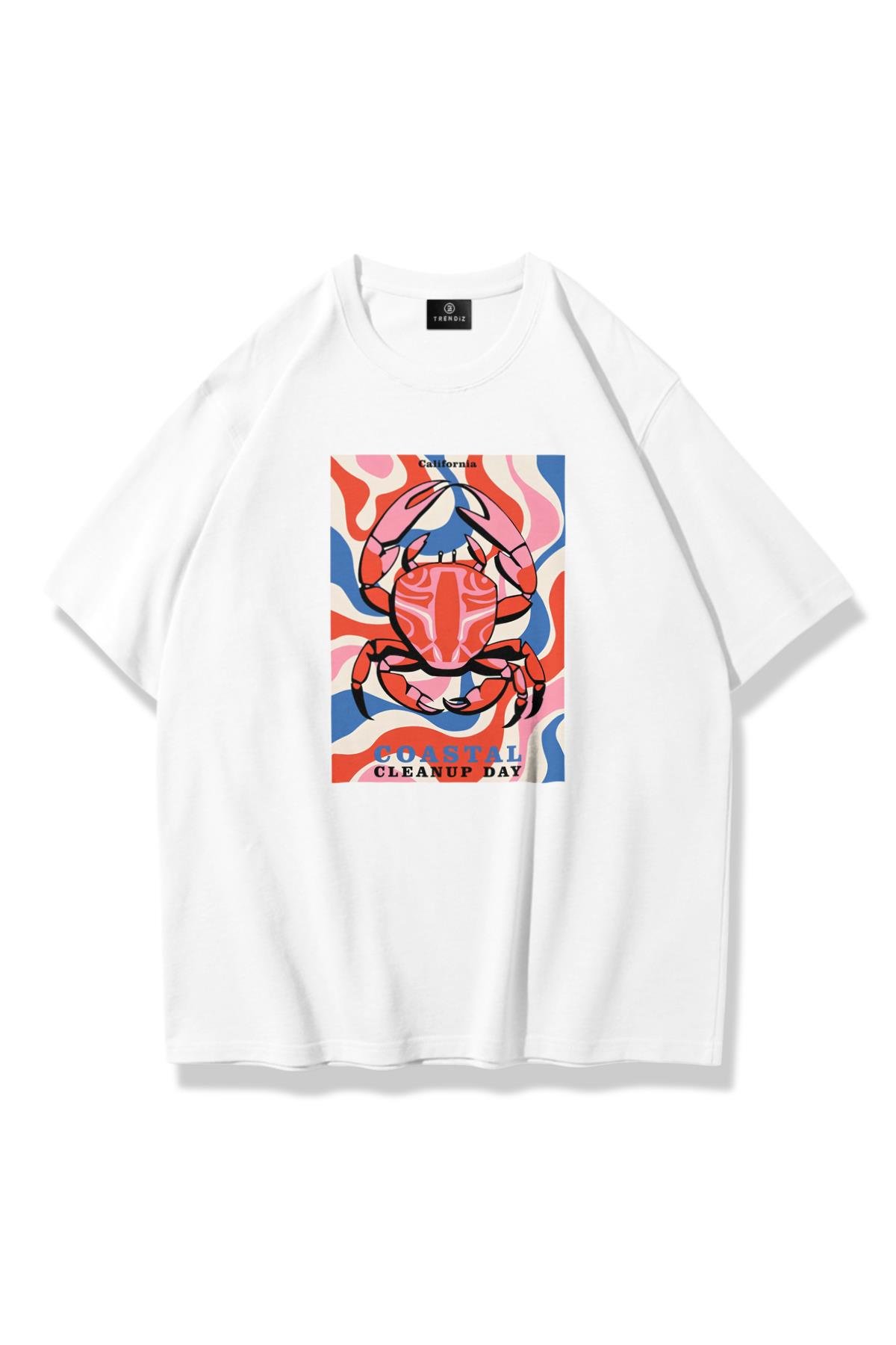 Kadın California Lobster Tshirt Beyaz