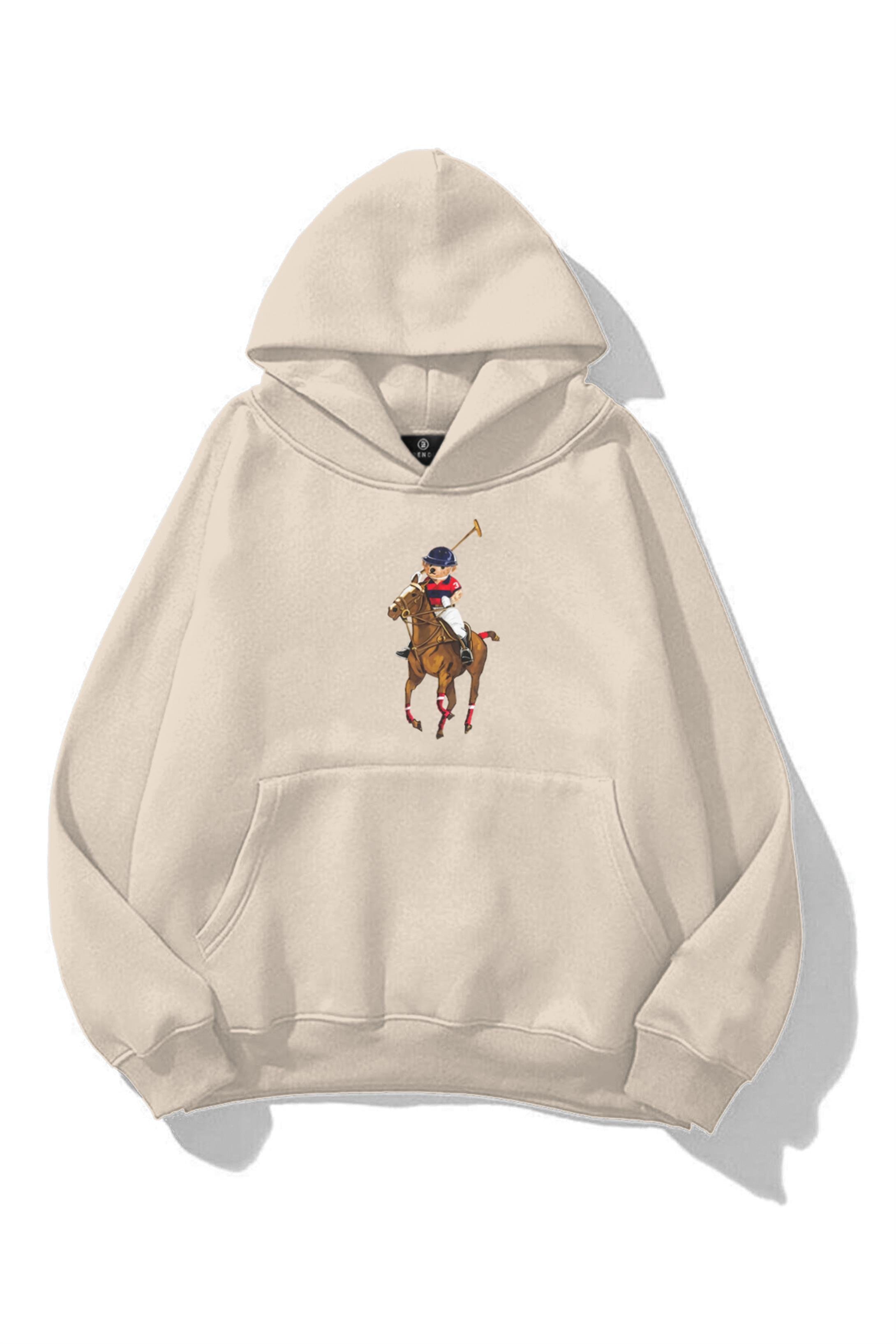 Unisex Teddy Horse Sweatshirt Taş