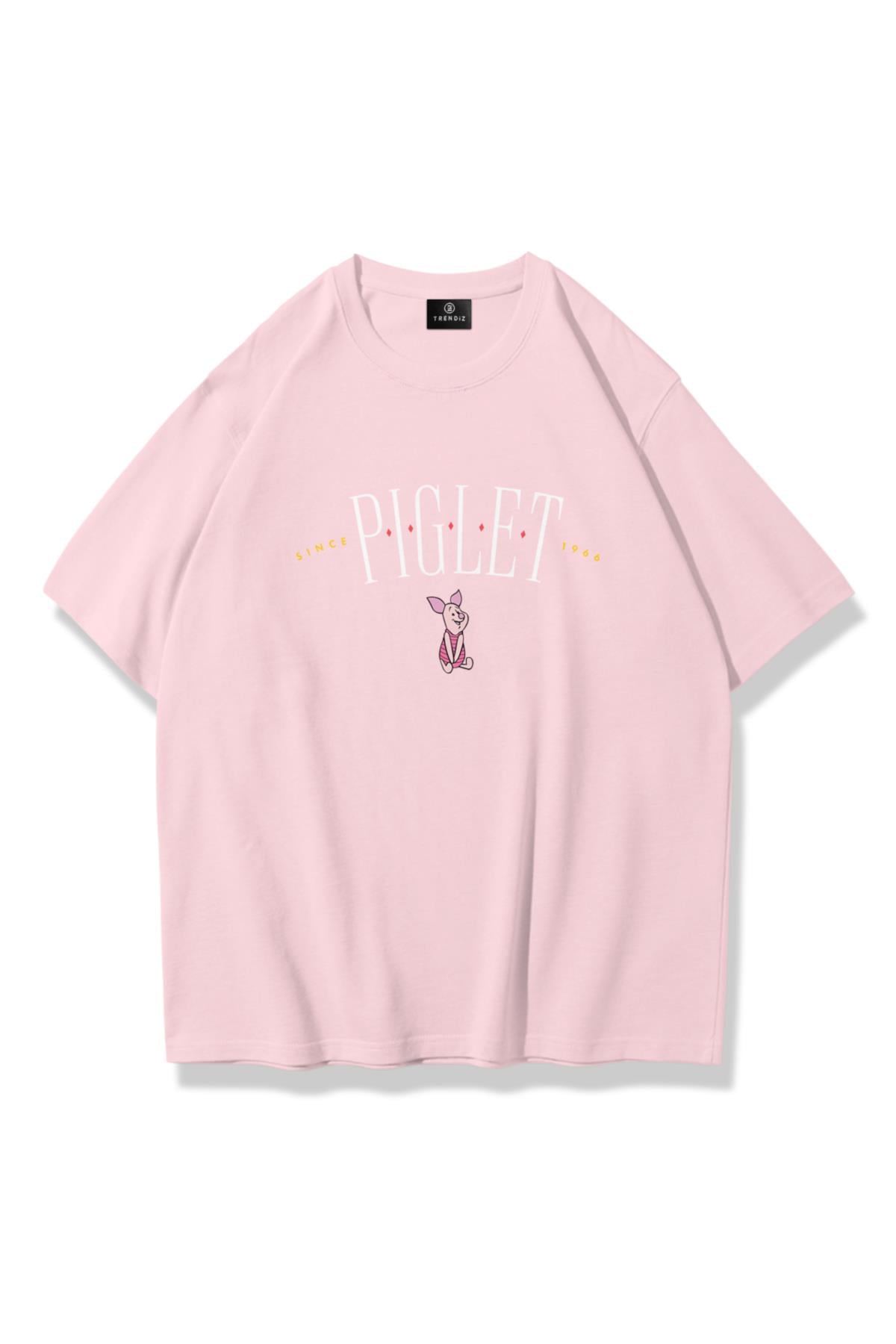 Kadın Piglet Since 1966 Tshirt Pembe