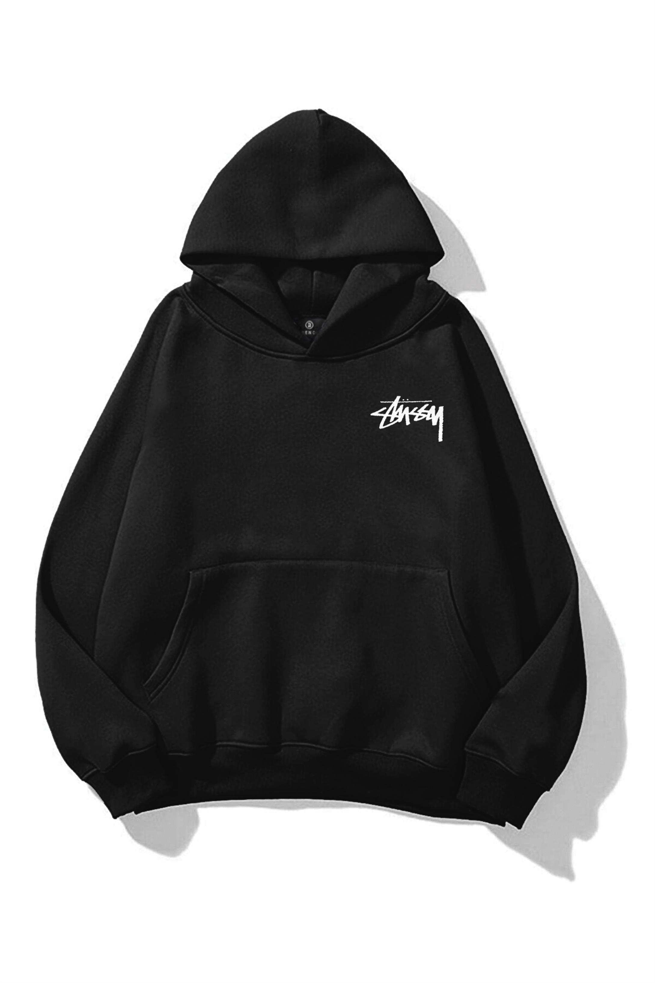 Unisex Stüssy Zar Sweatshirt Siyah - Trendiz
