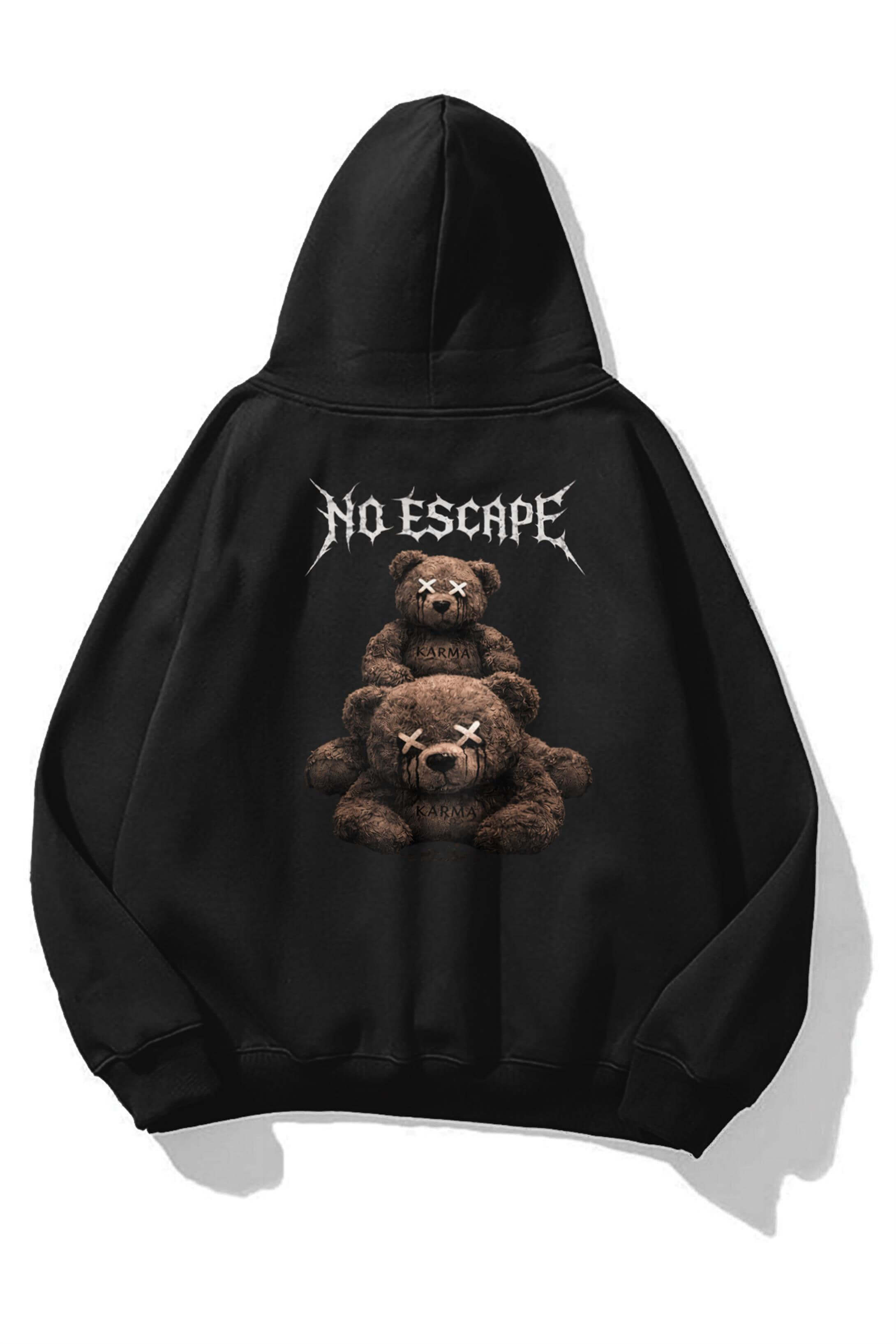 Unisex No Escape Sweatshirt Siyah