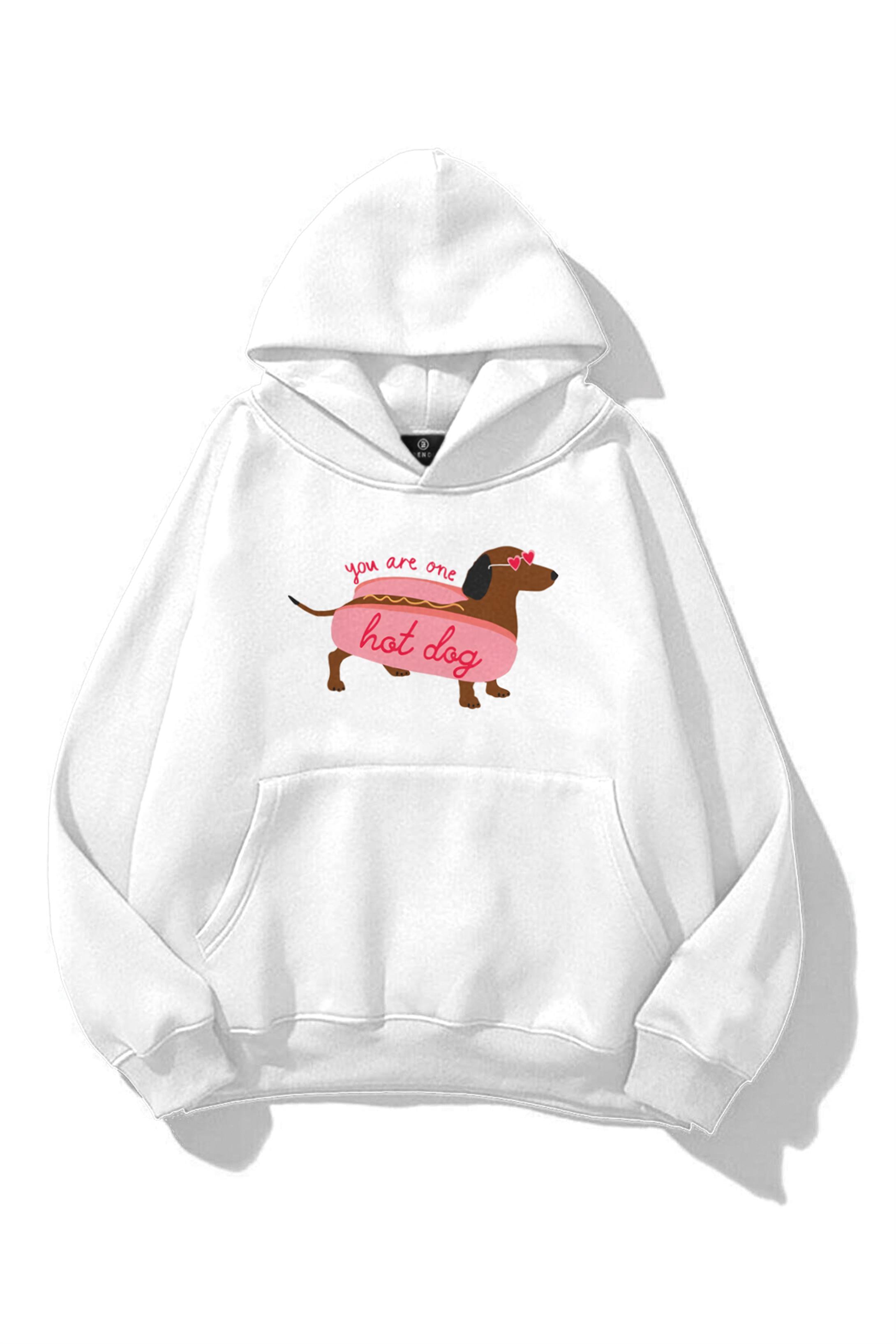 Kadın Hotdog Sweatshirt Beyaz