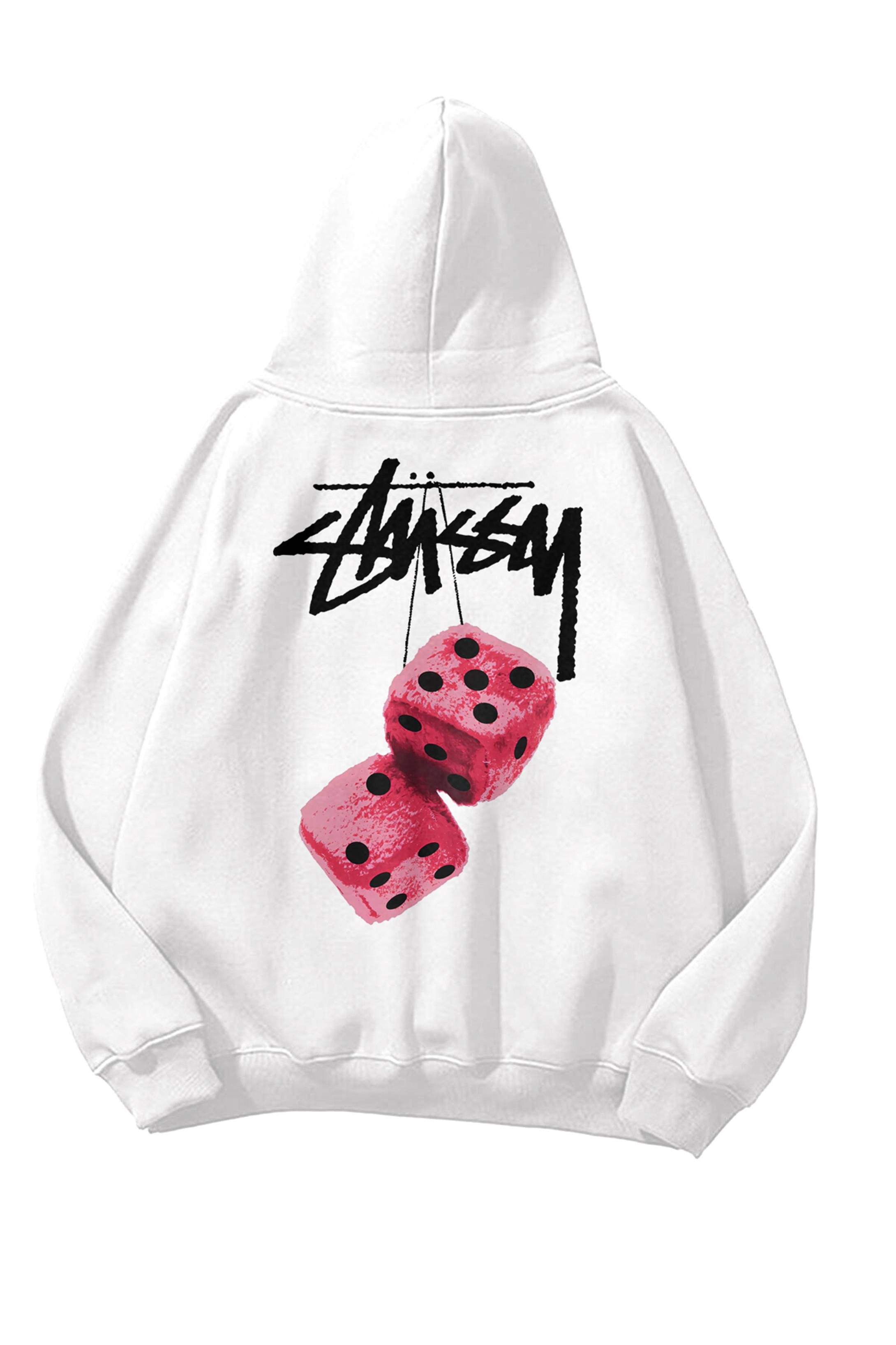 Unisex Stüssy Zar Sweatshirt Beyaz