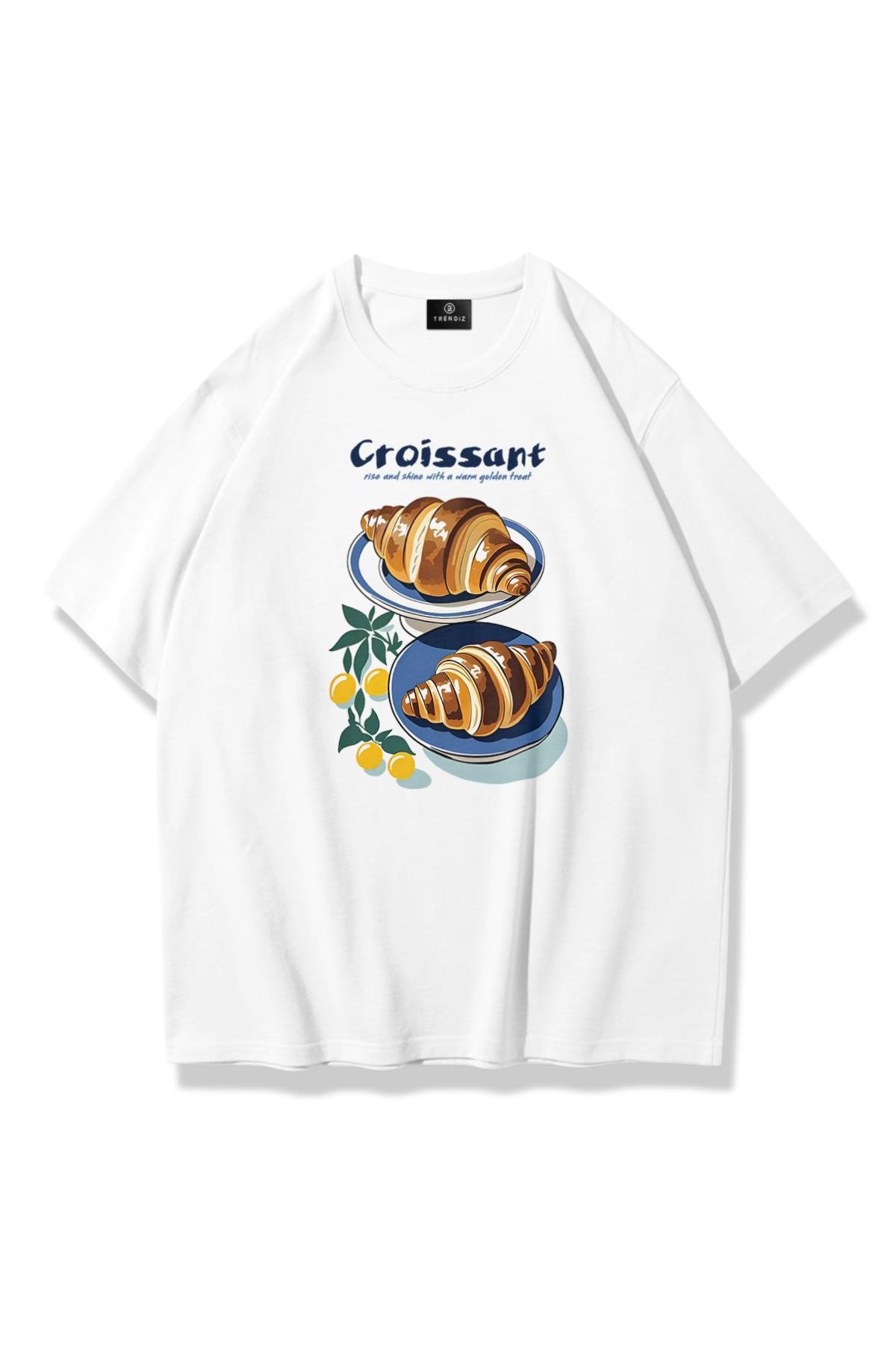 Kadın Croissant Tshirt Beyaz