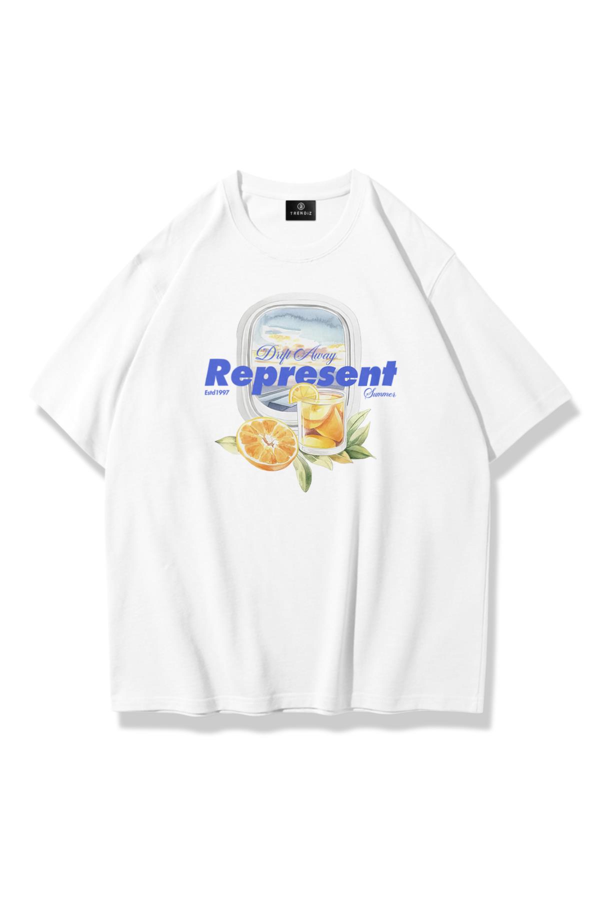 Kadın Represent Tshirt Beyaz