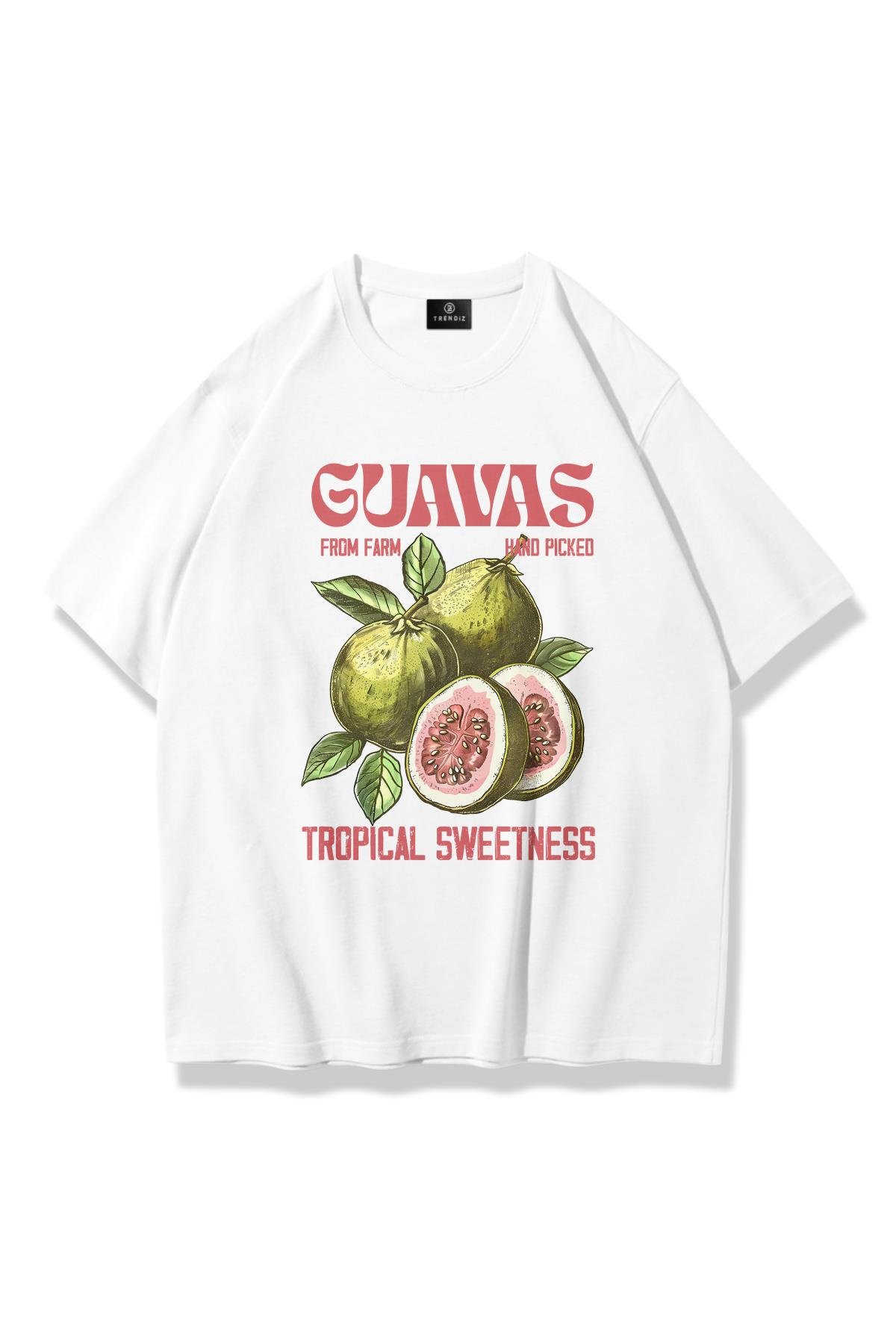 Unisex Guavas Tshirt Beyaz