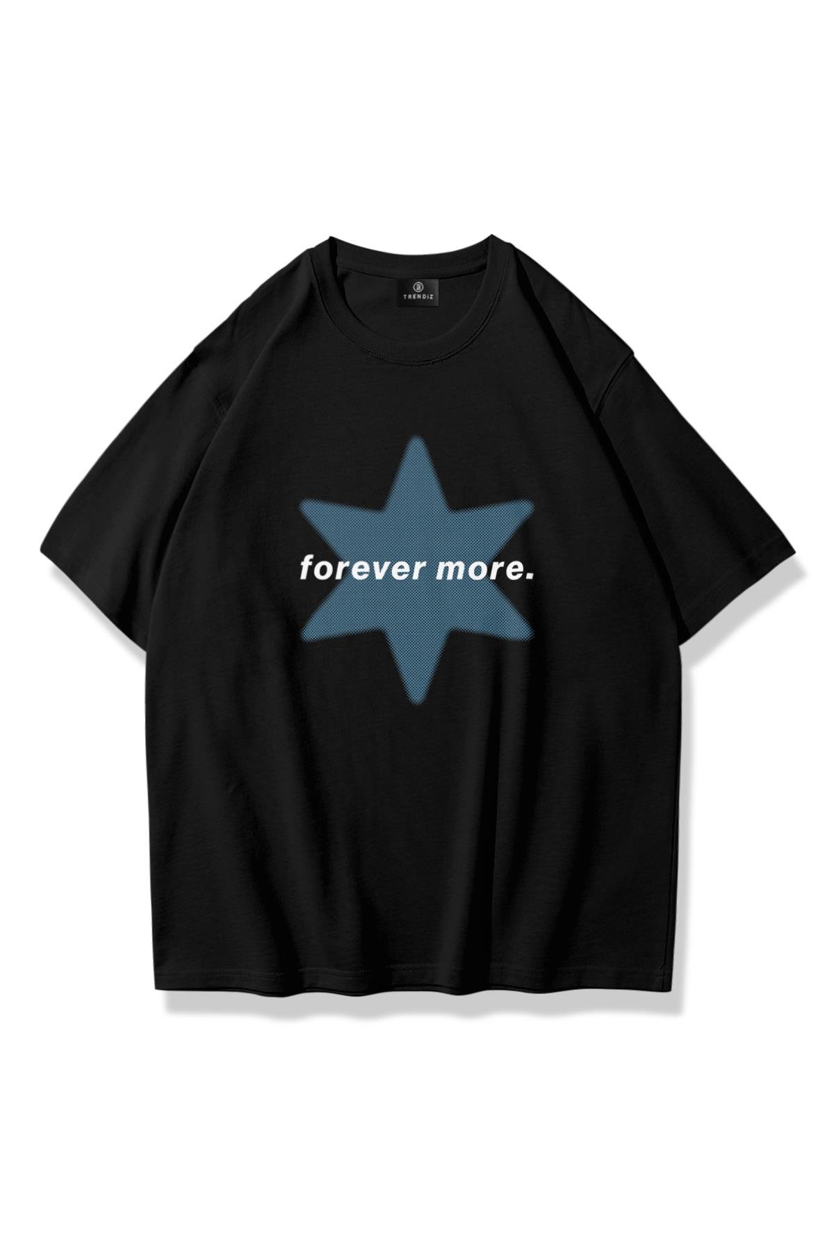 Unisex Forever More Tshirt Siyah