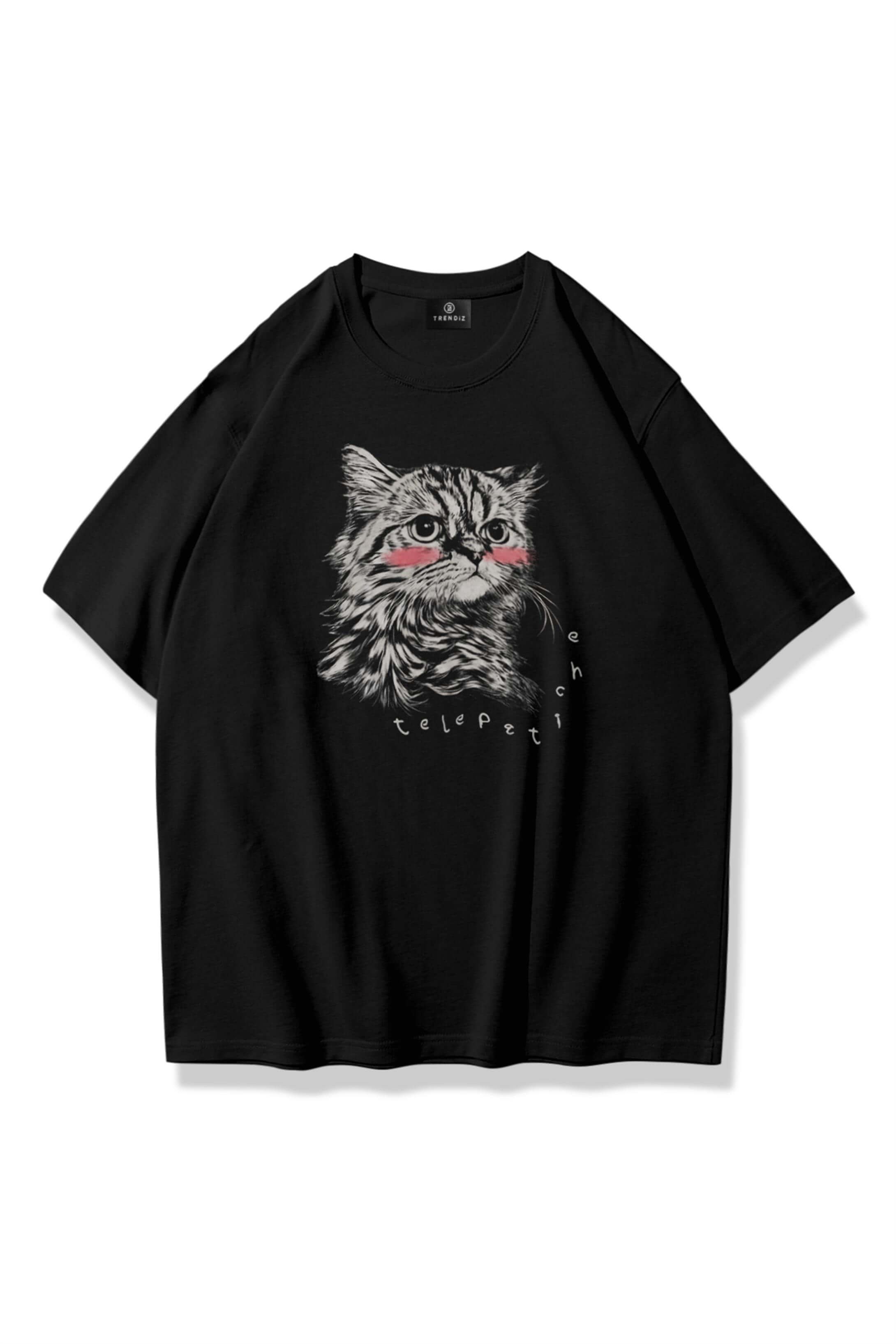 Kadın Telepatiche Tshirt Siyah