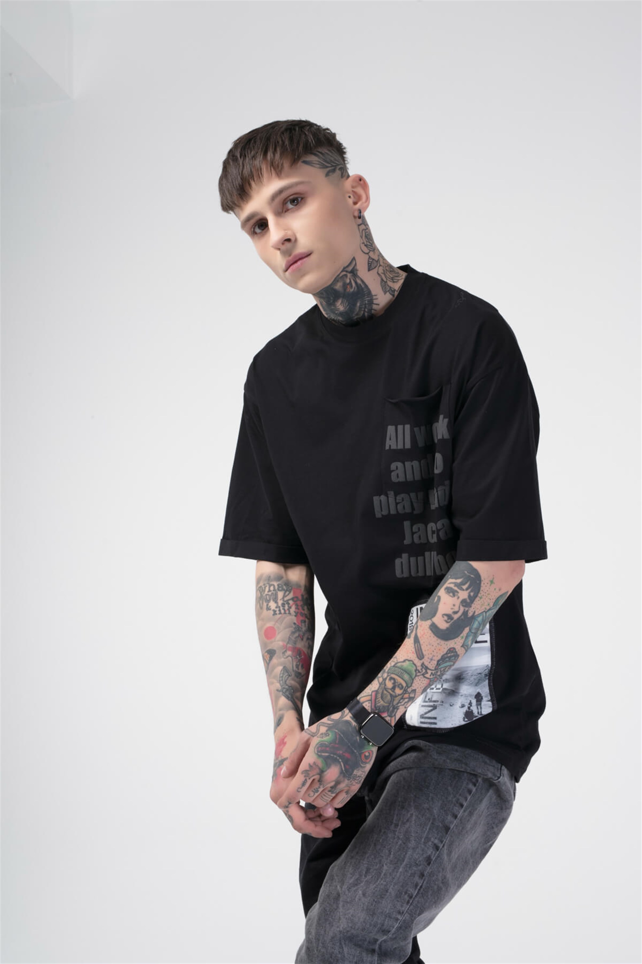 The Champ İnto Unisex Tshirt Siyah