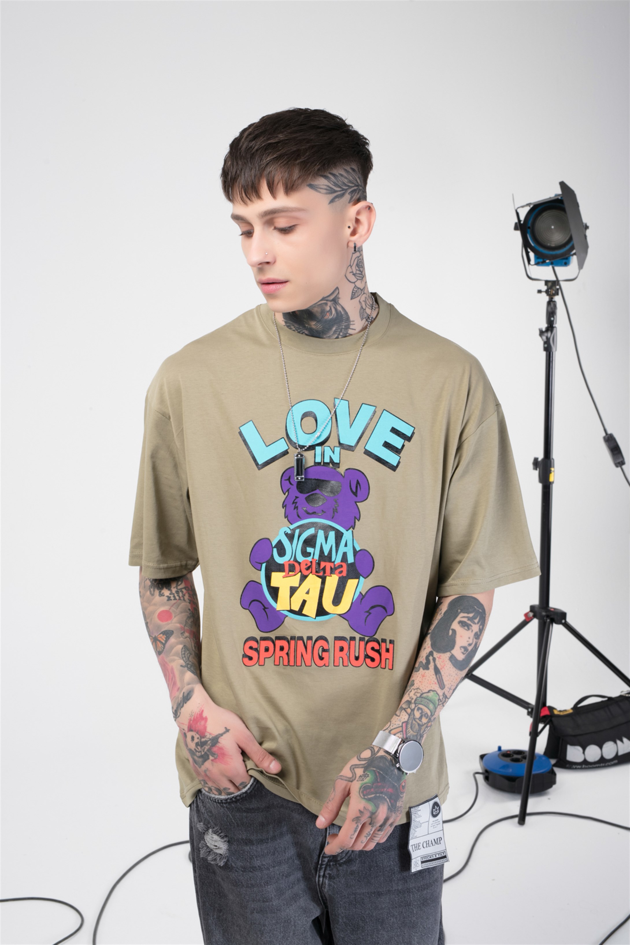 The Champ Spring Rush Unisex Tshirt Haki