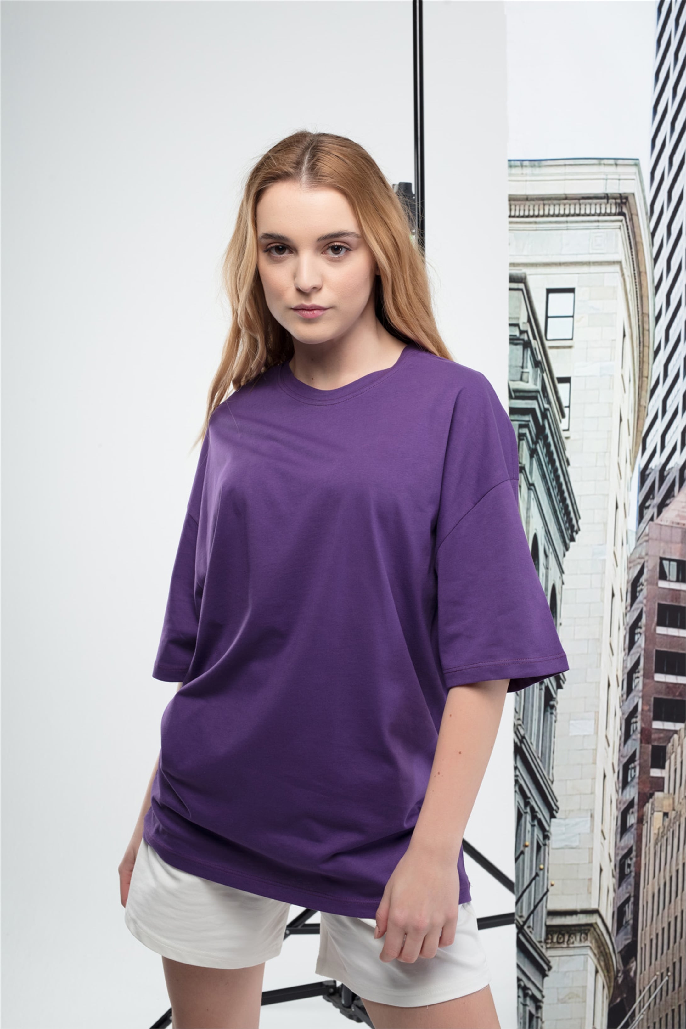 Trendiz Basic Unisex Tshirt Mor